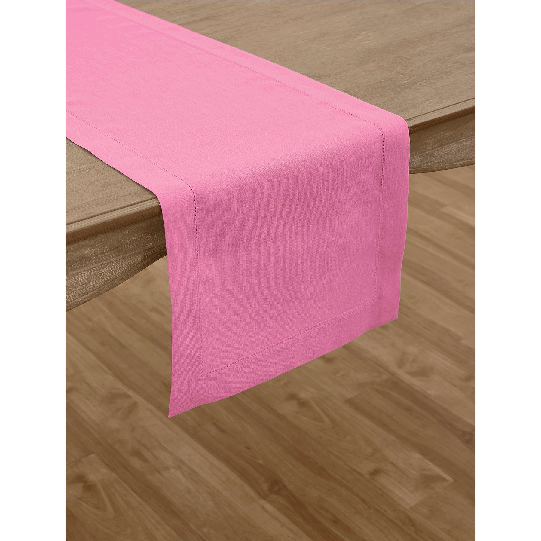 Elegant Classic Hemstitch Table Runner - 12x72 Inch White Linen Table Decor for Dining Room, Wedding & Holiday Parties - Perfect for Farmhouse, Rustic & Boho Home Decor