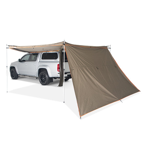 Foxwing 180°/270° Tapered Extension Awning - Universal Car Roof Rack Shade for Camping, Beach & Outdoor Adventures