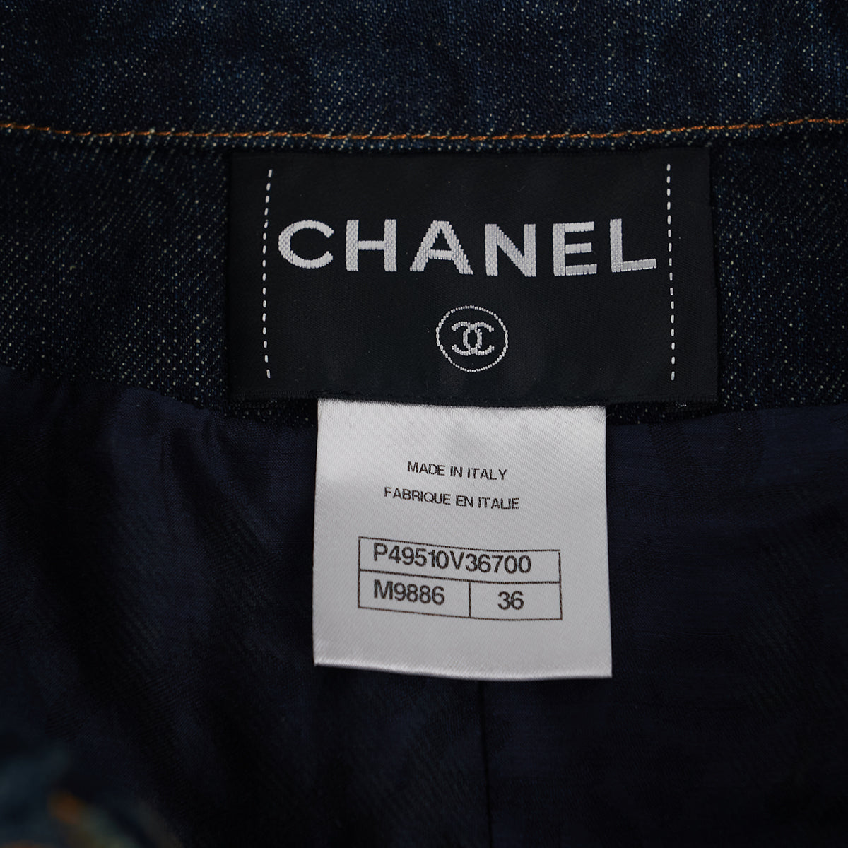 Chanel Button Denim Jacket Women's Size 36 - Classic Blue Denim Jacket with Gold Buttons for Casual Outfits & Streetwear Fashion