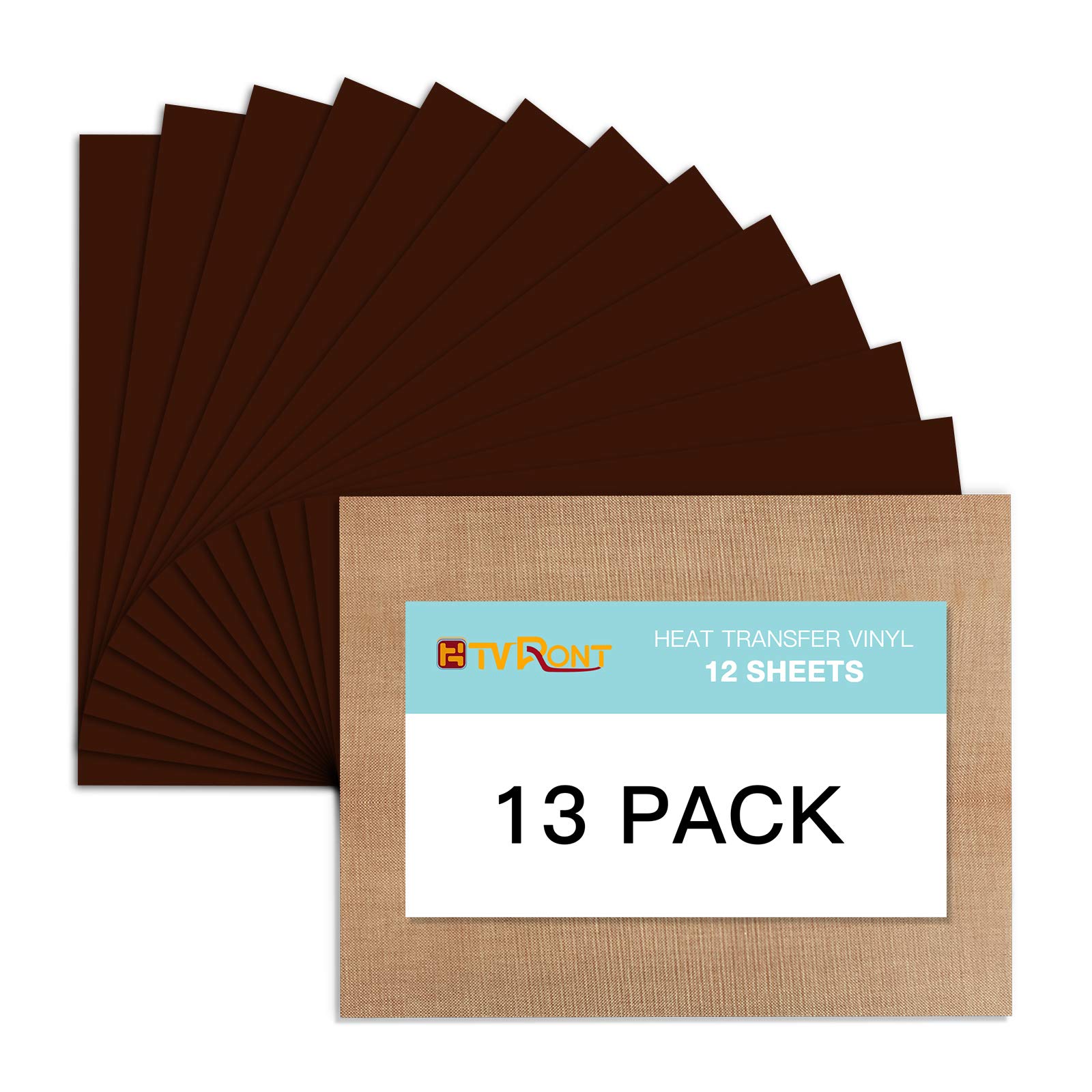 13 Pack Brown HTV Heat Transfer Vinyl Bundle - 12