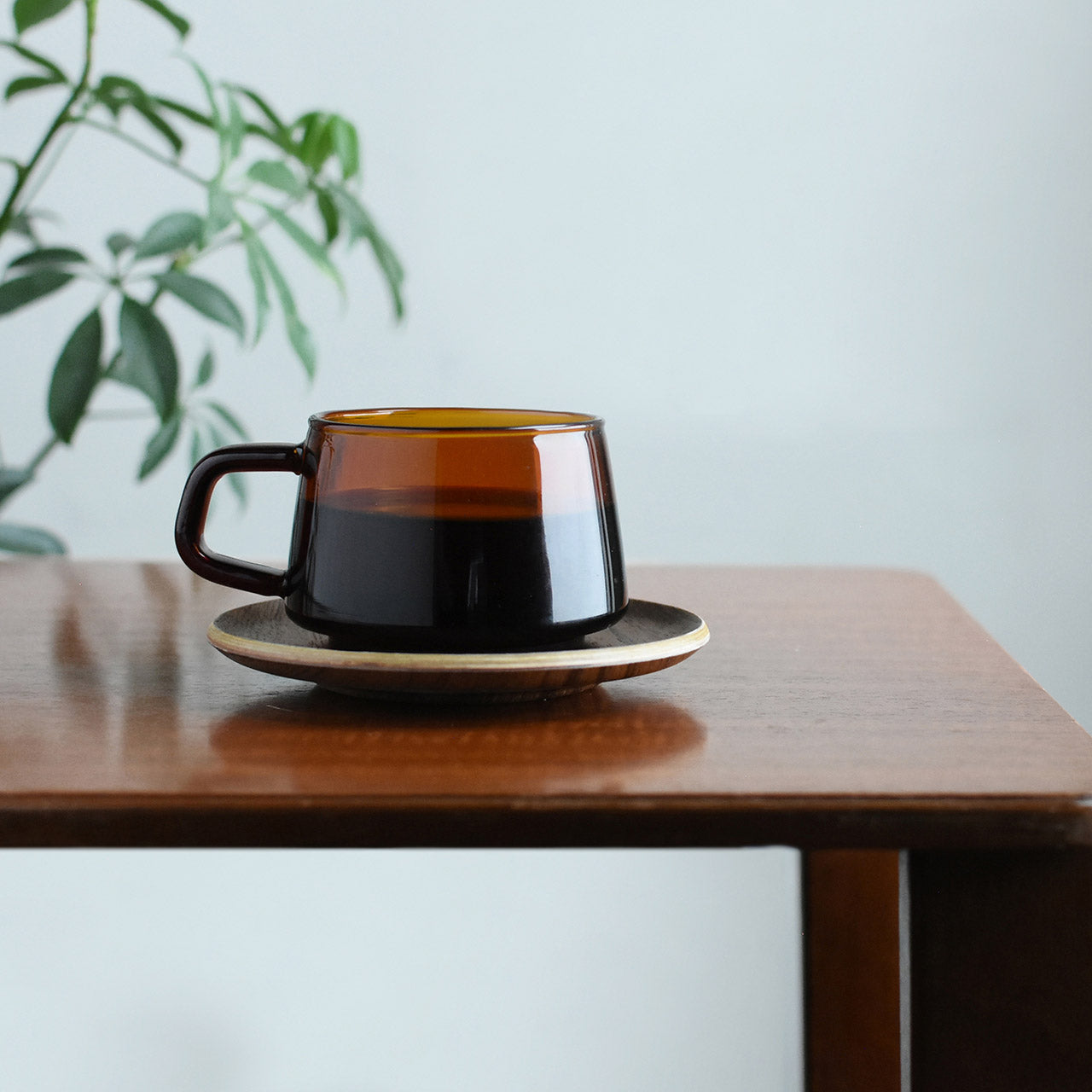 Vintage Sepia Coffee Cup and Saucer Set - Elegant Tea & Espresso Cups for Home, Cafe, and Restaurant Use