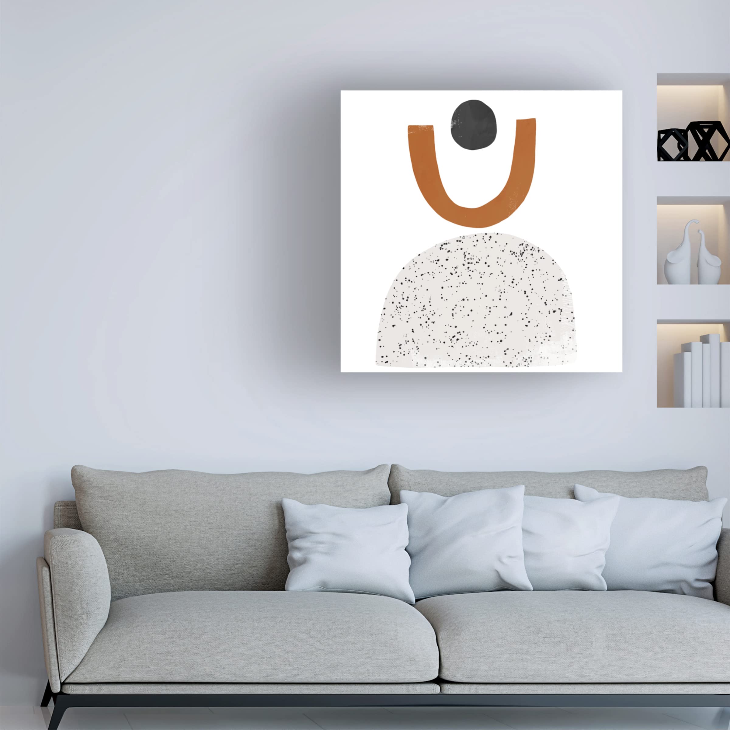 Victoria Borges 'Tota I' Canvas Wall Art Print - Modern Abstract Painting for Living Room, Bedroom & Office Decor | Trademark Fine Art Collection