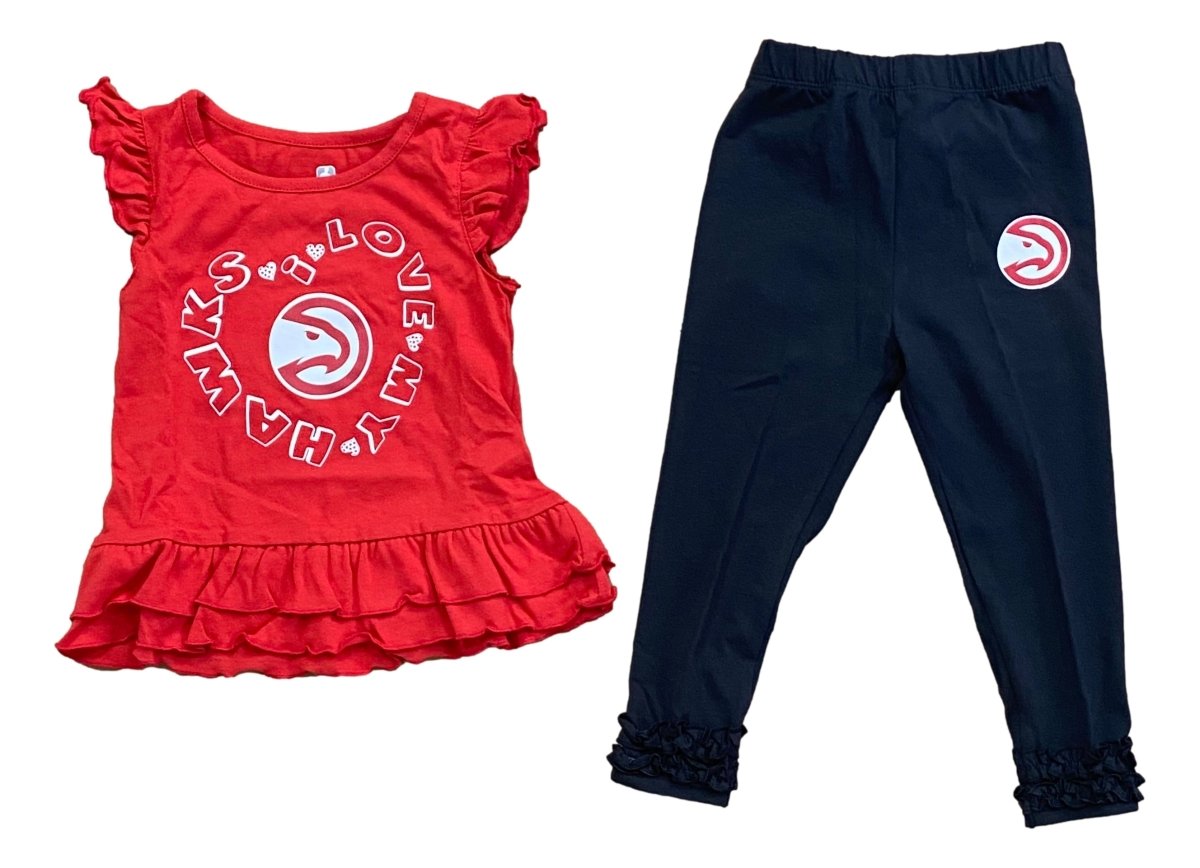 Atlanta Hawks Kids Two Piece Set - Boys Basketball Jersey & Shorts Outfit for Game Day & Fan Gear