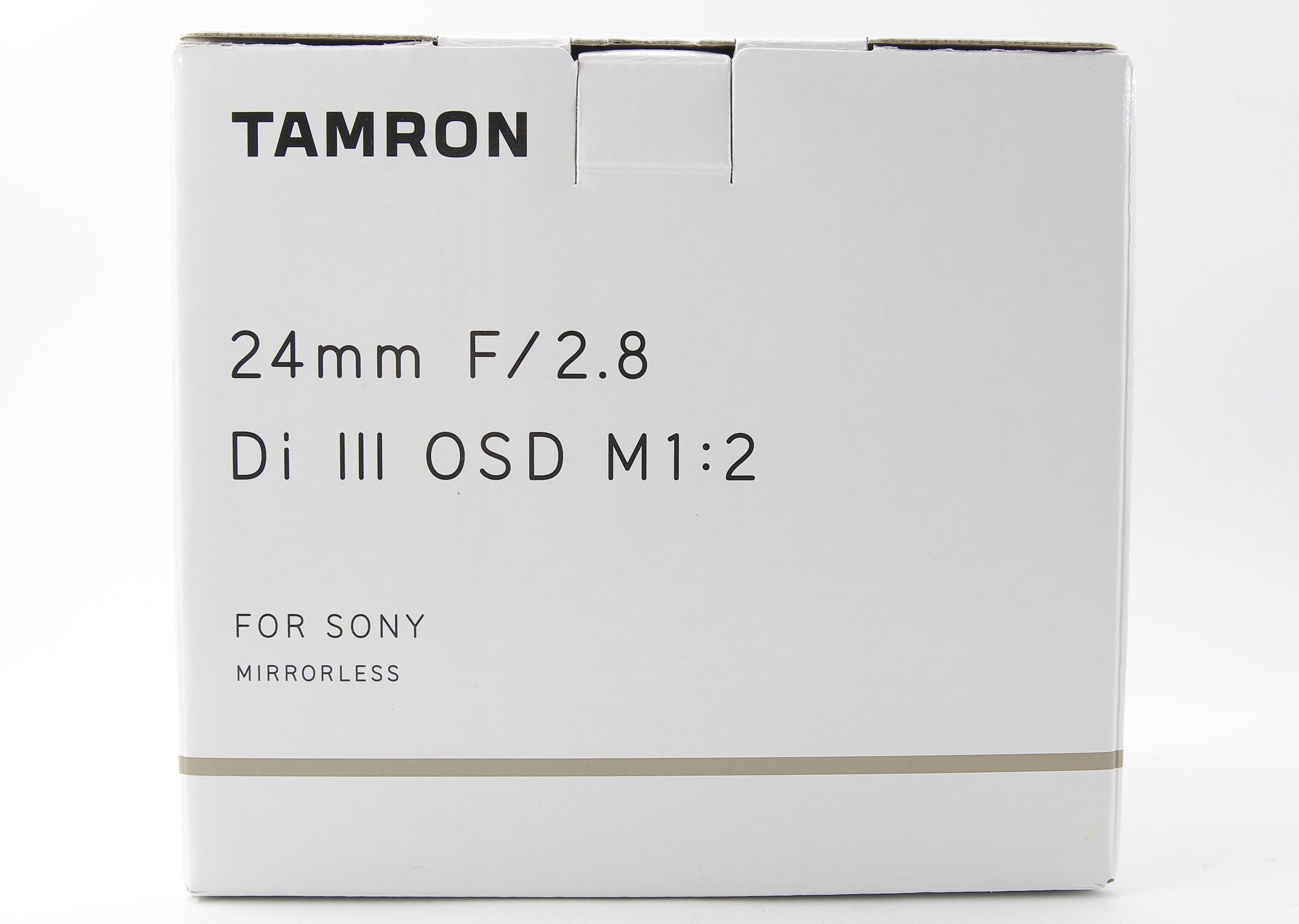 Refurbished Tamron 24mm F/2.8 Di III OSD M1:2 Lens for Sony E-Mount - Wide-Angle Prime Lens for Landscape, Street & Low-Light Photography