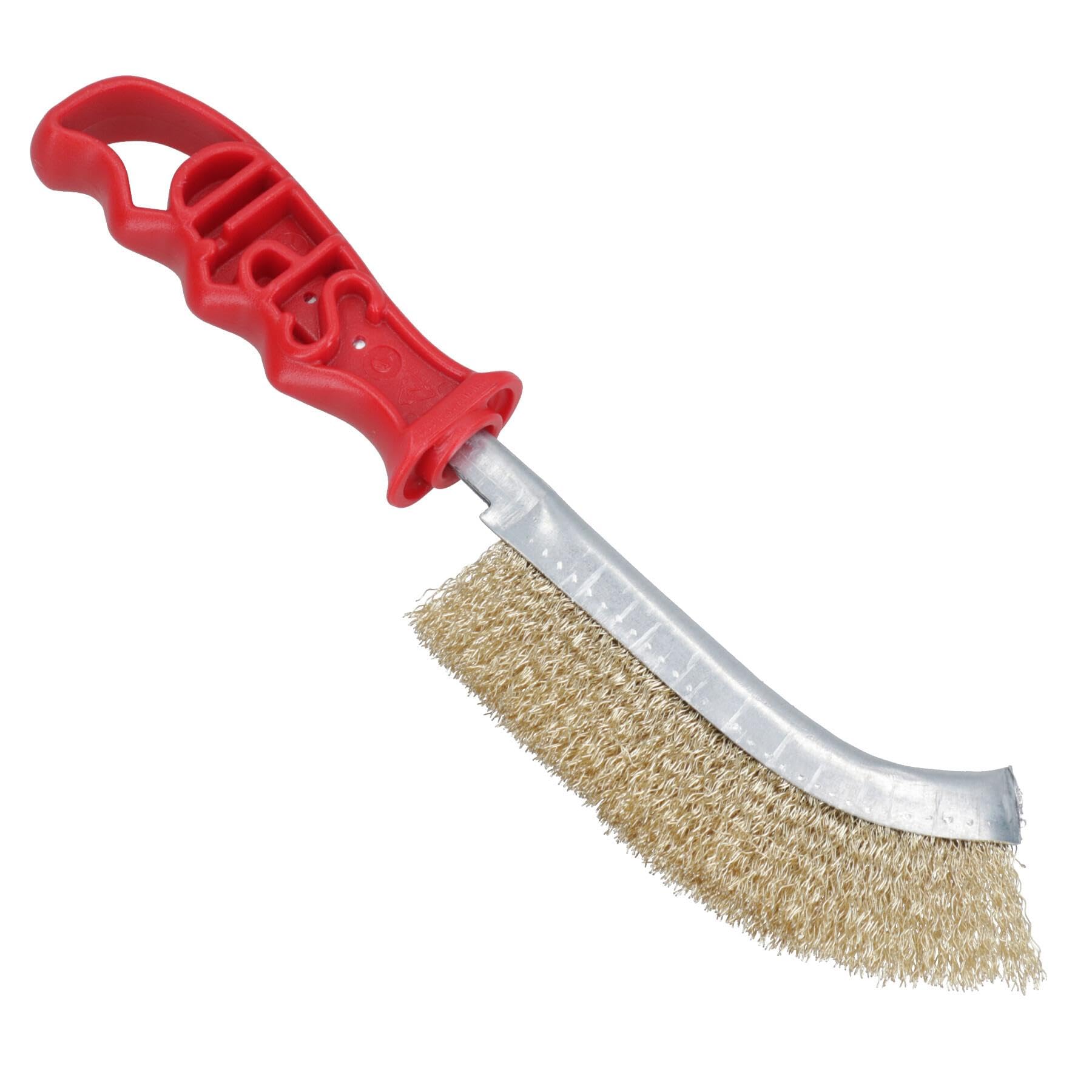 Italian Brass Coated Wire Spid Brush - 24 Pack for Rust Removal, Cleaning & Polishing | Heavy-Duty Hand Brush for Metal, Wood & Automotive Surfaces | Perfect for DIY, Workshop & Industrial Use