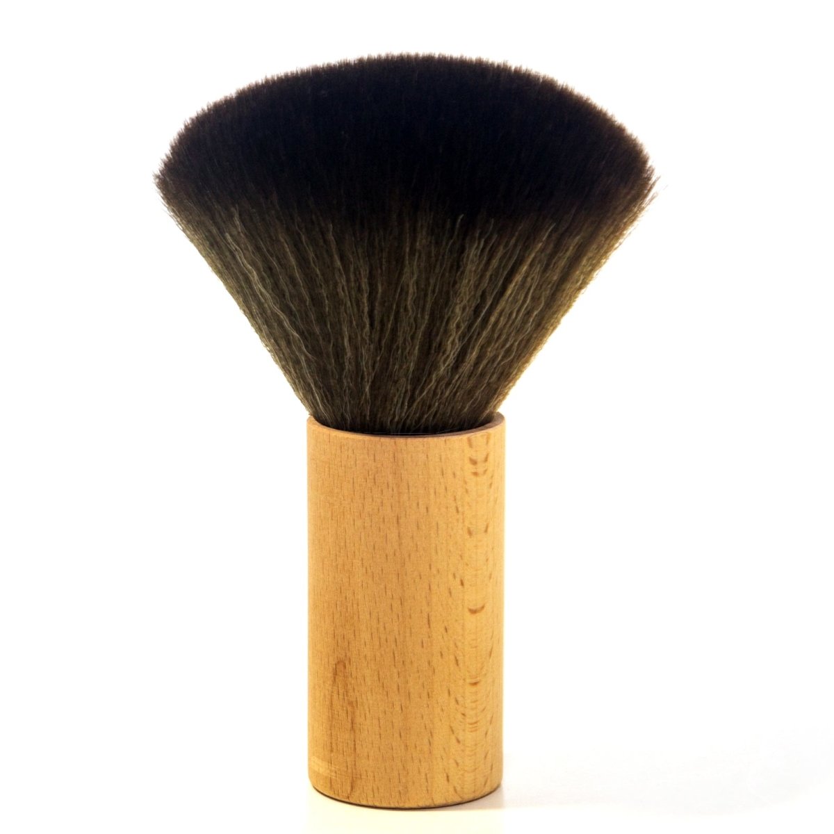 Professional Salon Neck Duster Brush - Natural Wooden Handle for Haircut & Grooming - Perfect for Barbers, Stylists & Home Hair Care
