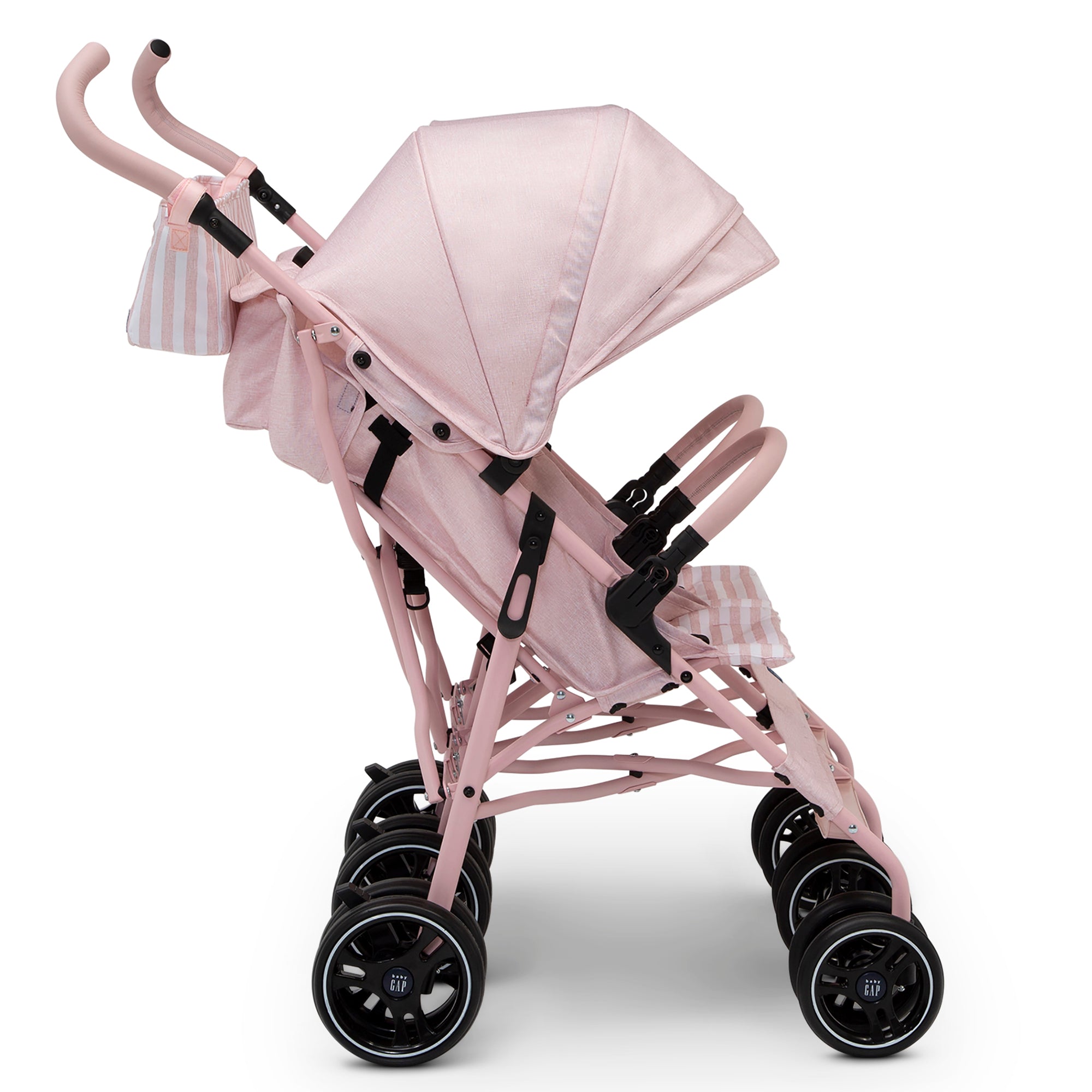 BabyGap Classic Side by Side Double Stroller - Lightweight Compact Twin Stroller for Toddlers & Infants - Perfect for Shopping, Travel & Outdoor Walks
