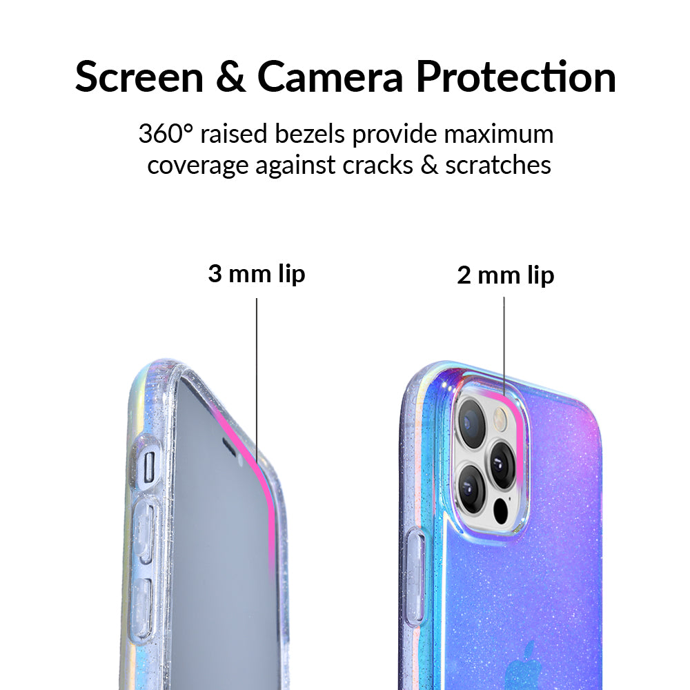 Glitter Nebula iPhone Case - Sparkling Galaxy Design Protective Cover for iPhone 12/13/14/15 Pro Max - Perfect for Parties, Gifts & Everyday Glam