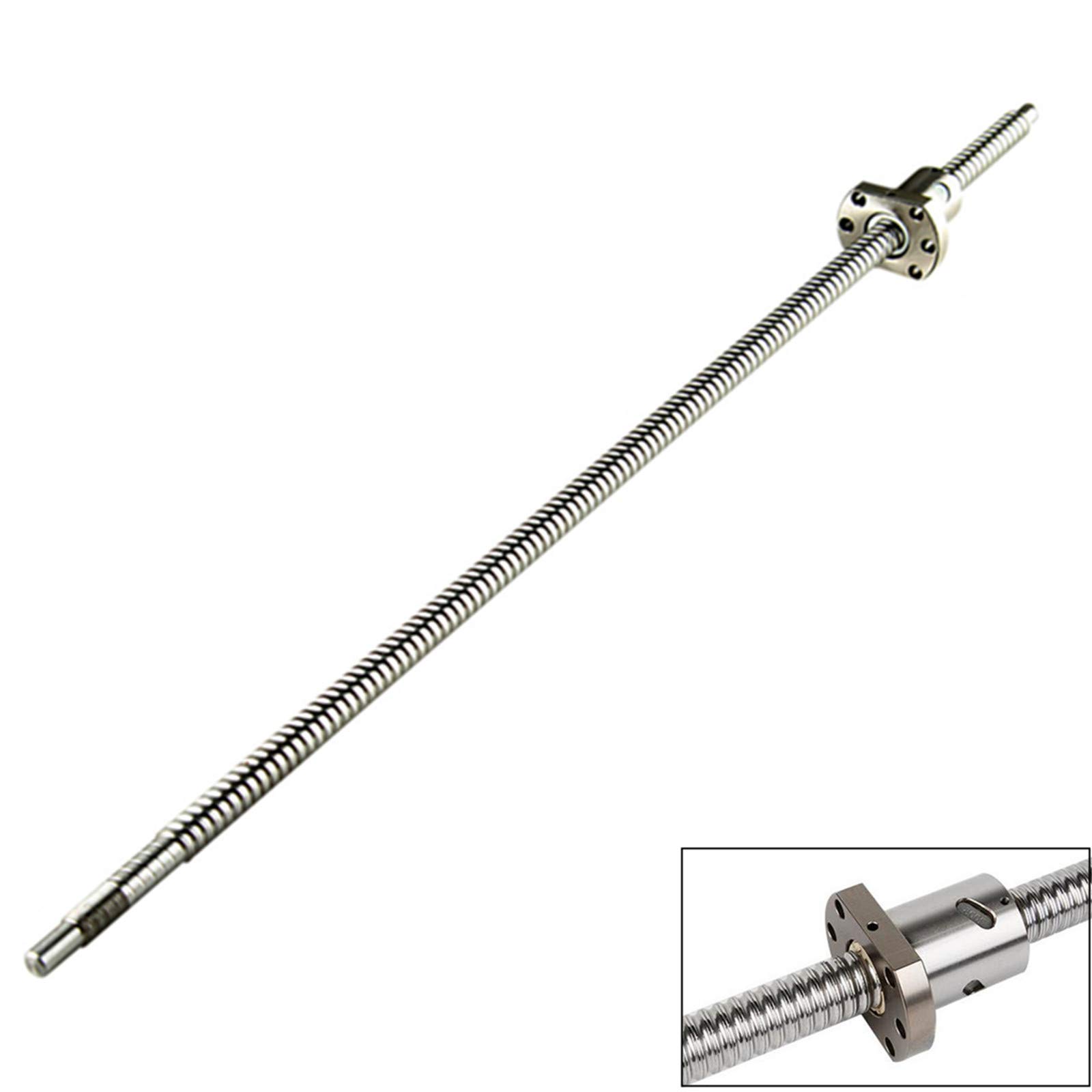 RM1605 Ball Screw Linear Rail Kit - 300mm/800mm/1000mm Options with SBR20UU Block, Nut Housing & BK/BF12 Support | High Precision CNC Machine Parts for 3D Printers, DIY Projects, and Industrial Automation Systems | Perfect for CNC Routers, Laser Cutters, and Automated Manufacturing Equipment