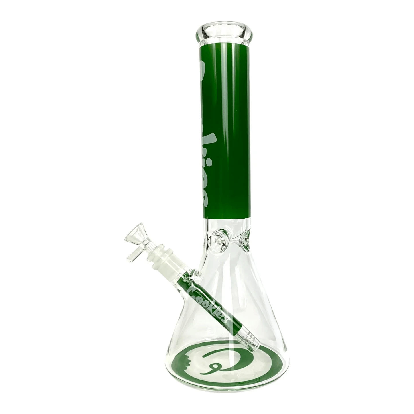 Premium Glass Bong Water Pipe with Ice Catcher - Portable Cookies Beaker Design for Smooth Smoking | Perfect for Home Use, Parties & Travel