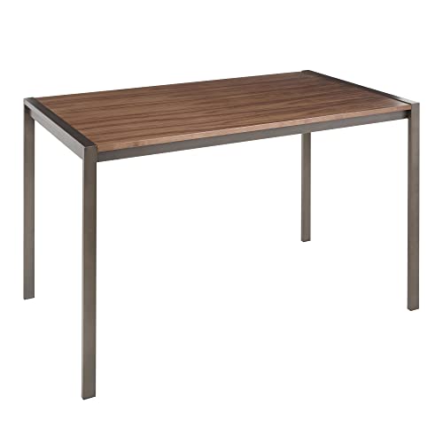 Antique Metal, Walnut Wood