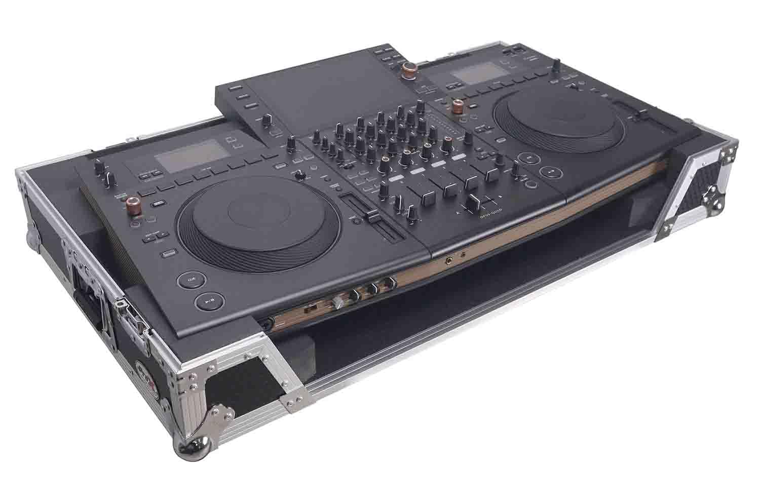 ProX XS-OPUSQUADW ATA Flight Case for Pioneer Opus Quad DJ Controller - Heavy Duty Road Case with 1U Rack Space & Wheels | Perfect for Touring DJs & Mobile Performances