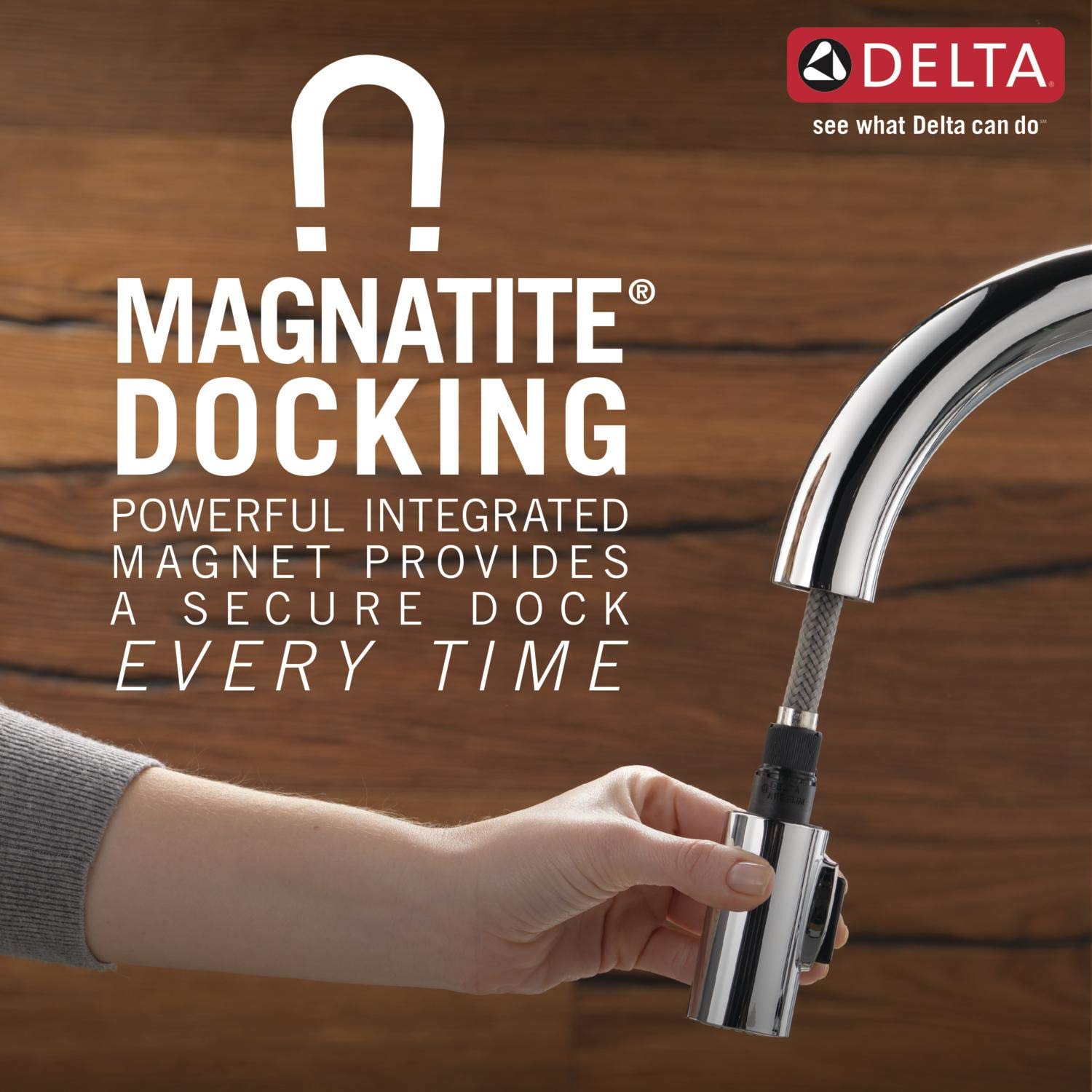 Delta Stryke Touch Kitchen Faucet with Pull Down Sprayer - Chrome Finish, Touch2O Technology, Lumicoat Chrome 9176T-DST for Modern Kitchen Sinks and Cooking Areas