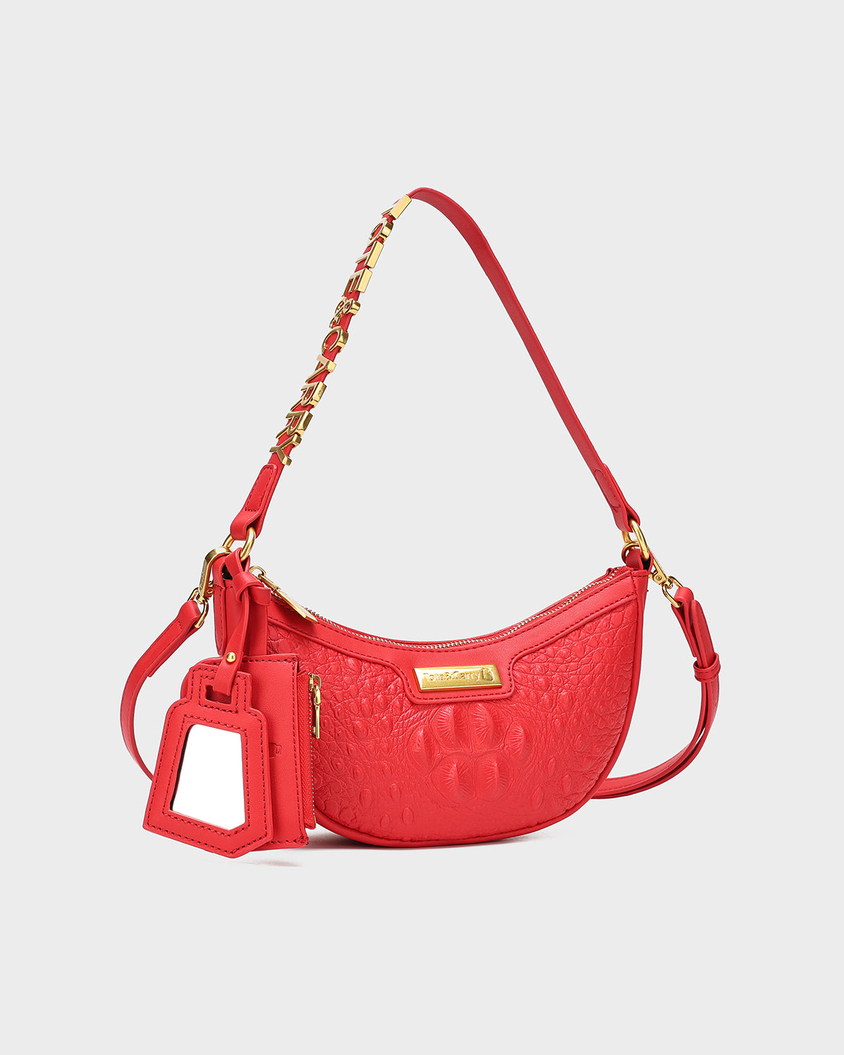 Stylish Red Shoulder Purse for Women - Trendy Crossbody Bag with Adjustable Strap - Perfect for Daily Use, Travel & Shopping