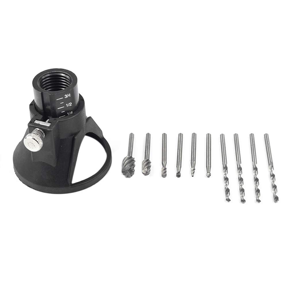 11-Piece Mini Locating Horn Drill Set - 68x60mm Metalworking Tools for Precision Rotary Accessories | Perfect for DIY Projects, Jewelry Making & Small Metal Fabrication