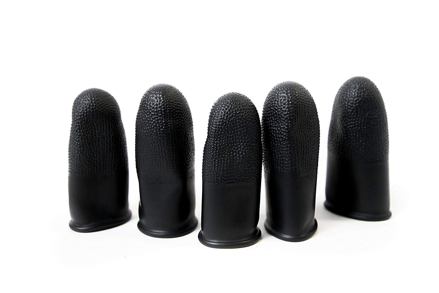 Black Static Dissipative Finger Cots - 14 Mil Thick, Small Size (Case of 10 Bags, 100/Bag) - ESD Protection for Electronics Assembly, Medical Use & Cleanroom Applications