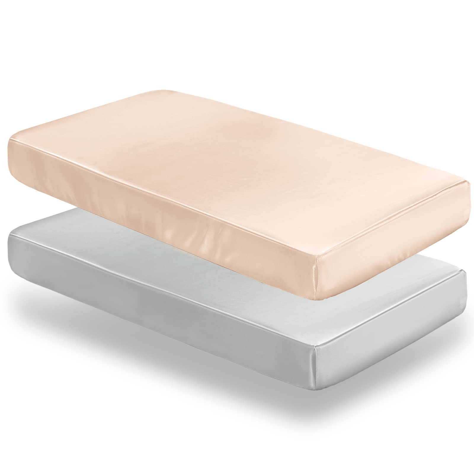 2 Pack Satin Mini Crib Sheets 38
