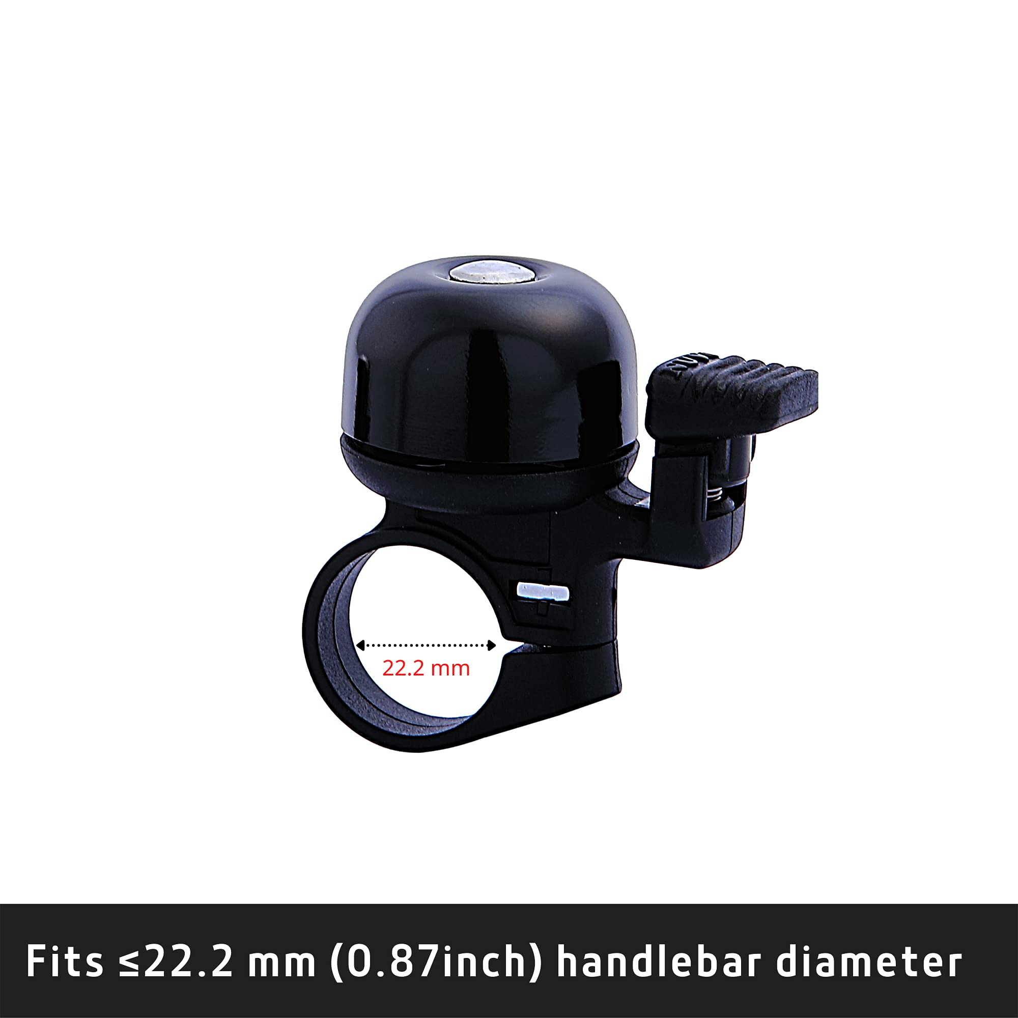 Loud & Clear N+1 Bike Bell for Road, Mountain, City, Sports, Cruiser & BMX Bikes - Durable Bicycle Bell with Crisp Sound for Safety & Commuting