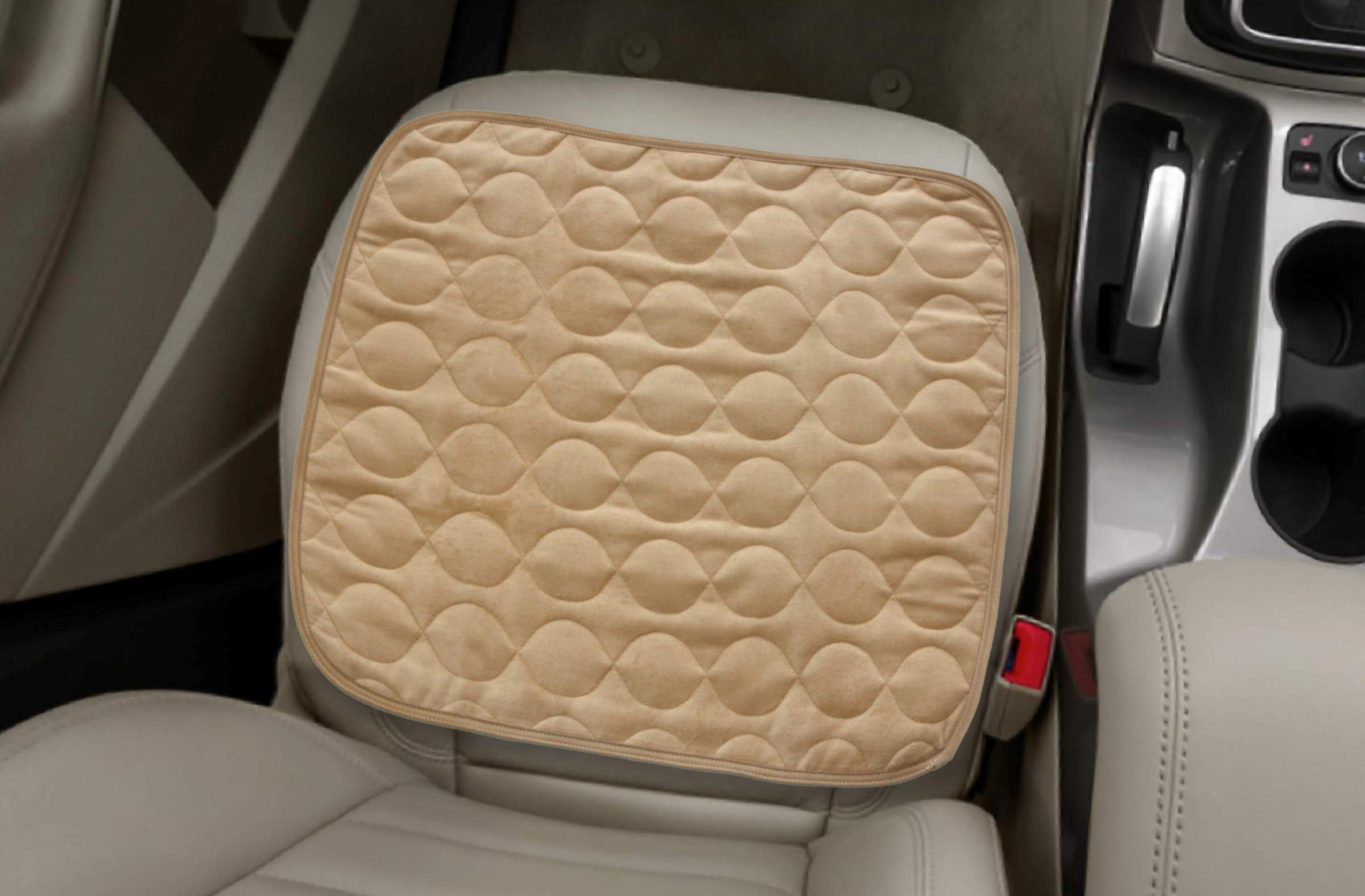 RMS Incontinence Chair Pad - Washable & Reusable Seat Protector & Bed Pad for Adults & Elderly (Tan) - Ideal for Home Care, Wheelchair & Hospital Use