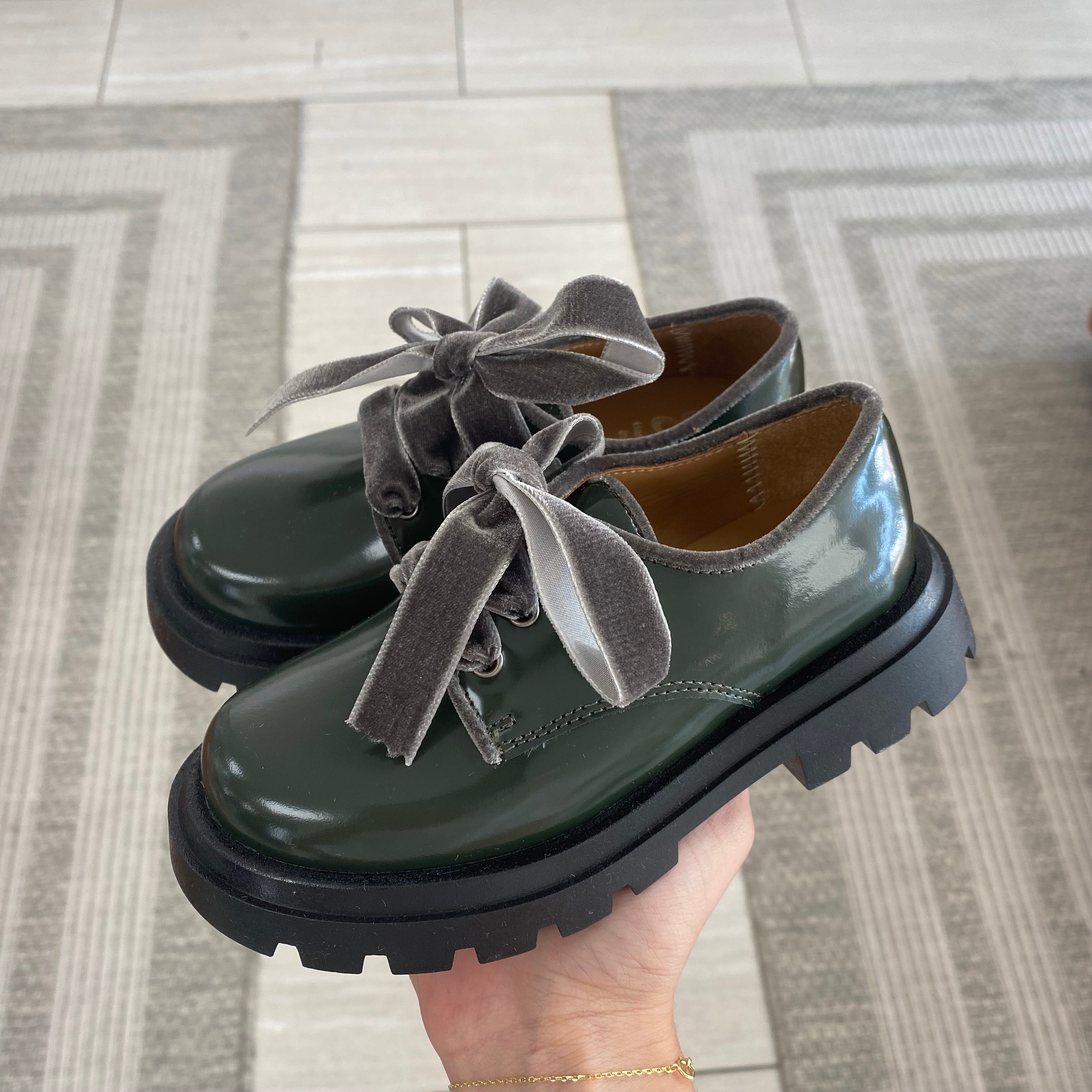 Stylish Patent Leather Chunky Loafers for Women - Comfortable Slip-On Shoes for Office, Casual & Travel Outfits