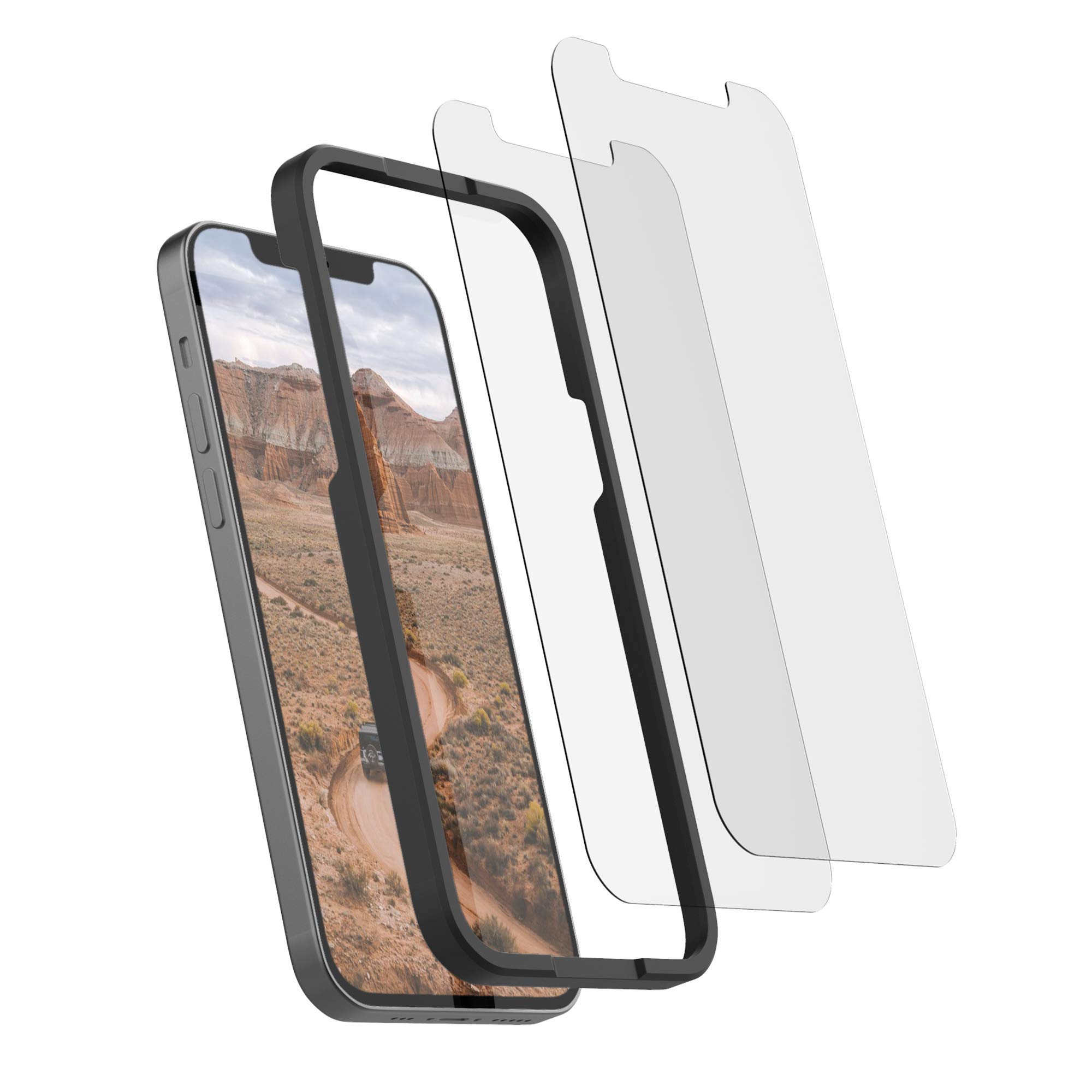 Rokform iPhone 12 Mini Screen Protector - Active Touch, Shatter Proof, HD Tempered Glass, Case Friendly, 2 Pack (Clear) - Perfect for Outdoor Adventures and Daily Use