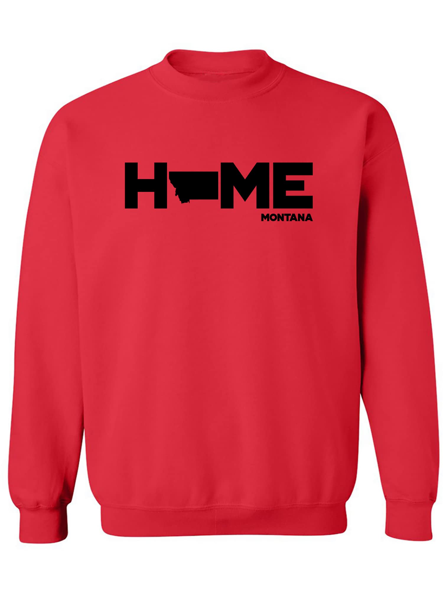Zerogravitee Montana HOME Crewneck Sweatshirt - Soft Cotton Pullover for Men & Women | Cozy Lounge Wear, Casual Outfit for Home & Travel