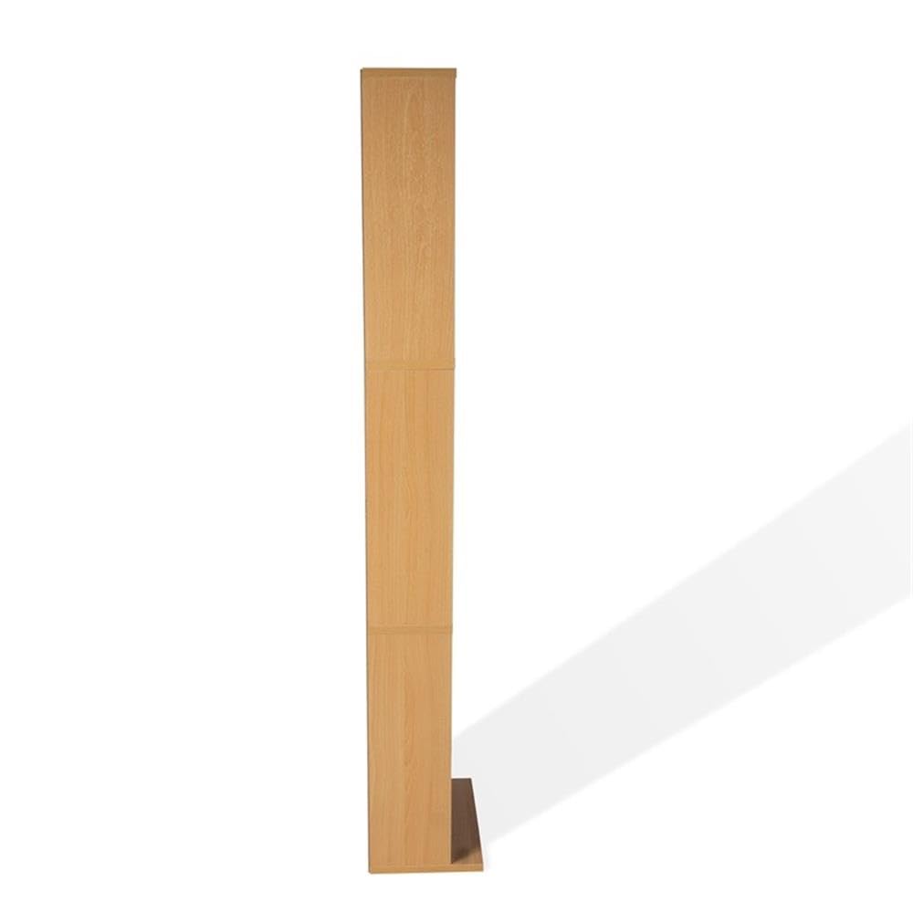 Atlantic 74735728 Summit CD DVD Shelf - Engineered Wood Maple Storage Unit for Media, Collectibles & Home Organization - Perfect for Living Room, Office & Game Room Storage