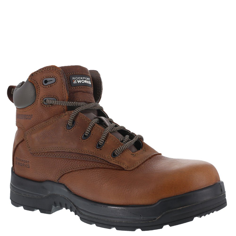 Rockport Men's RK6640-M Work & Safety Shoes - Non-Slip, Comfortable & Durable for Construction, Warehouse & Outdoor Work