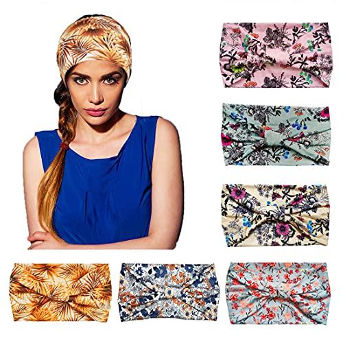 Non-Slip Yoga Headbands for Women - 5 Pack Stretchy Hair Accessories for Workouts, Running & Fitness - Cute & Comfortable Head Wraps for Active Lifestyles