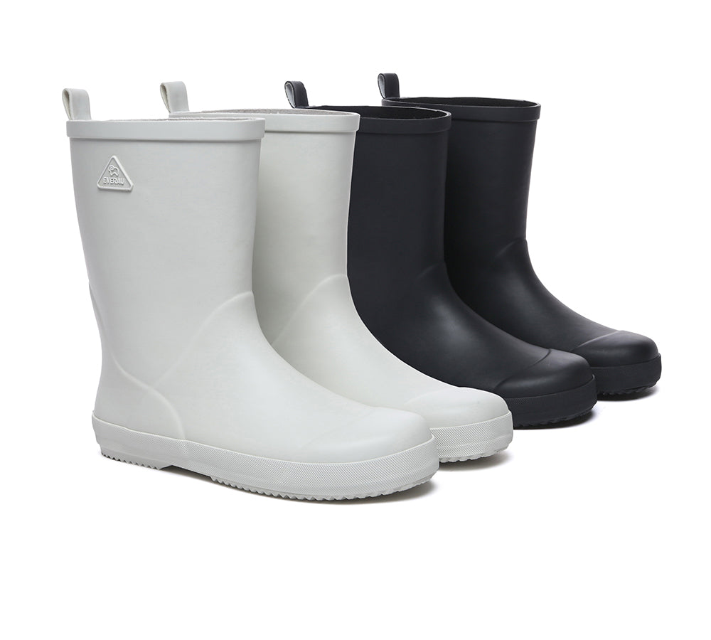 EVERAU® Women's Short Rain Boots - Waterproof Rubber Gumboots for Walking, Gardening & Outdoor Activities | Cora Style