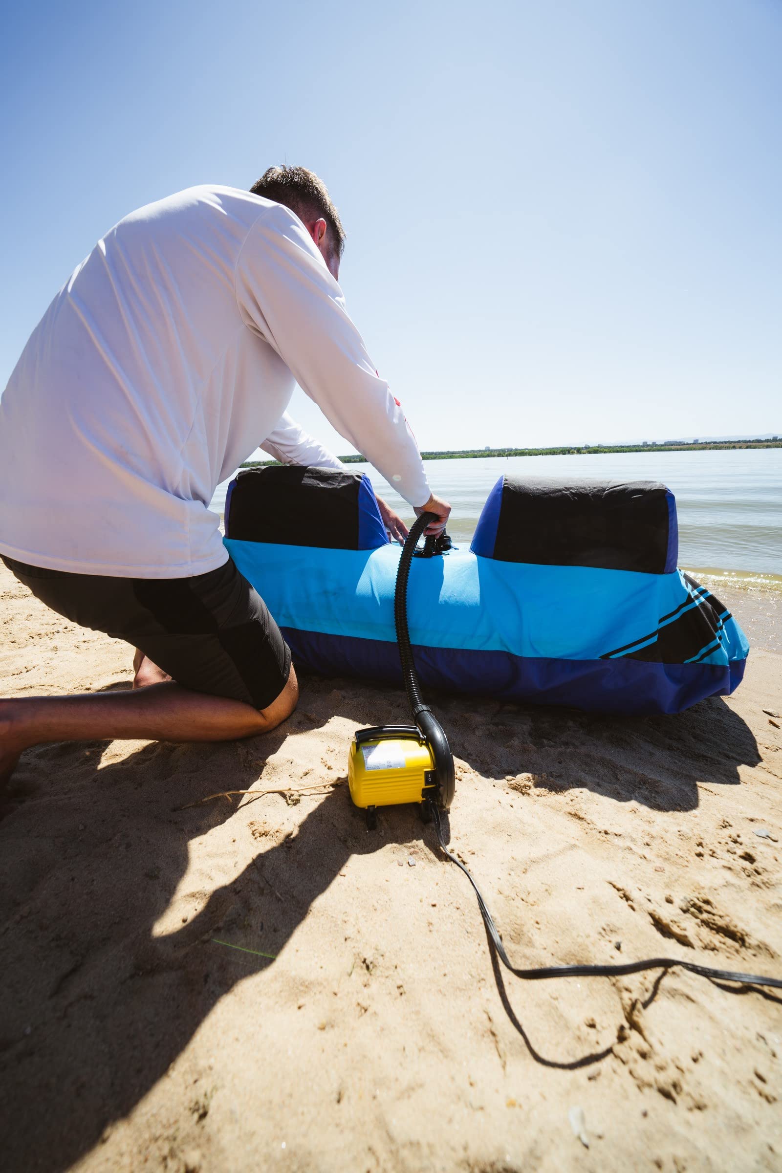 AIRHEAD High Pressure Air Pump for Inflatables - Fast & Powerful Electric Pump for Pool Floats, Rafts, Boats, and Water Toys - Portable & Lightweight for Beach, Pool, and Outdoor Use