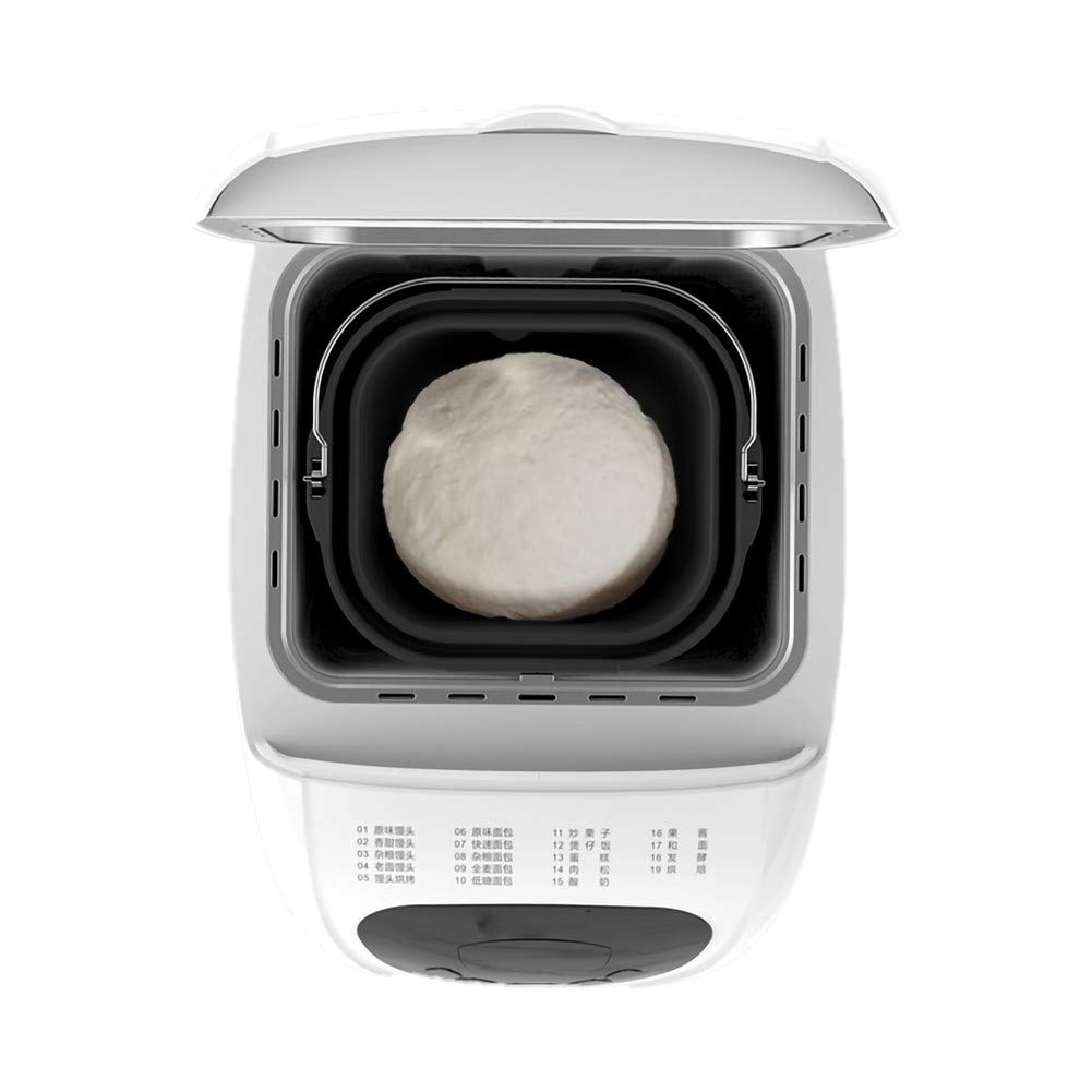 Automatic Bread Maker Machine with 19 Nutrition Menus, 15-Hour Delay Timer & Keep Warm Function - Perfect for Homemade Bread, Dough, Jam & More - Ideal for Home Baking, Gifts & Small Kitchens