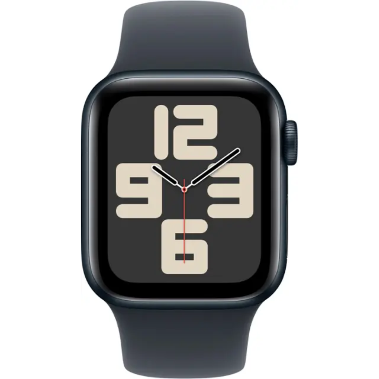 Apple Watch SE 2nd Generation 2024 (GPS) 40mm Midnight Aluminum Case with Midnight Sport Band S/M - Perfect for Fitness Tracking, Notifications & Everyday Wear