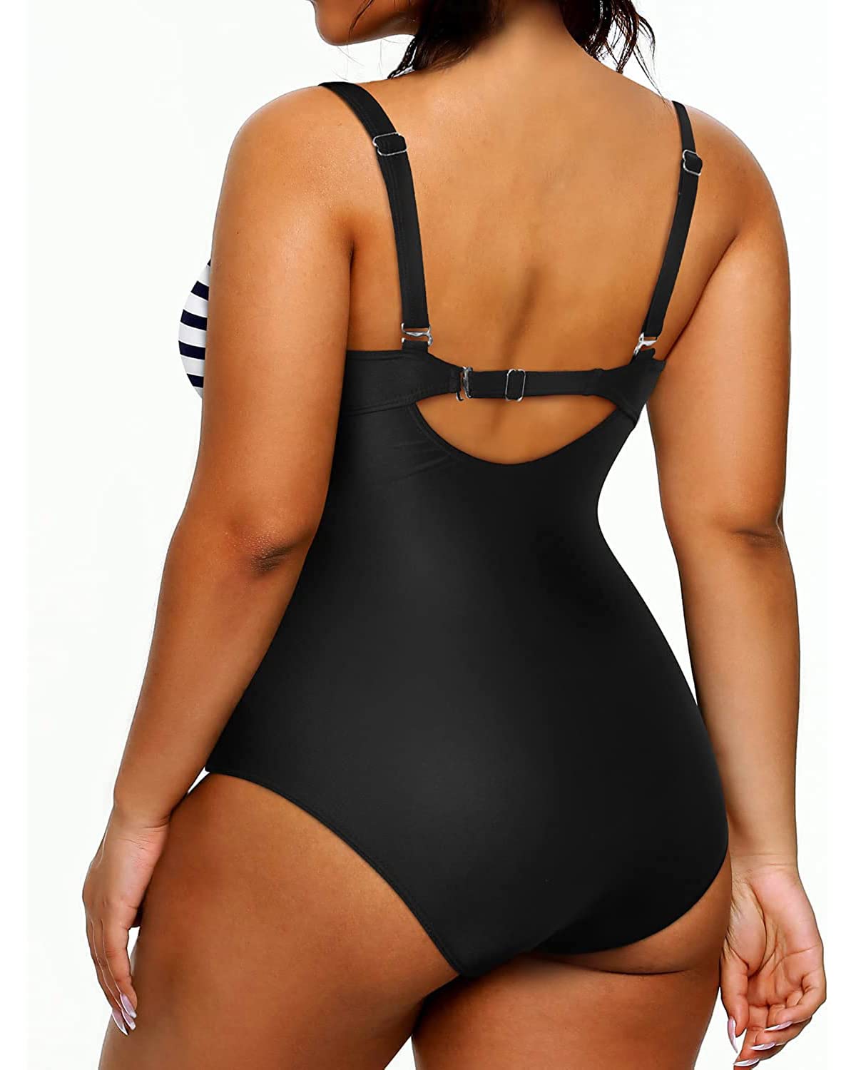 Yonique Plus Size One Piece Swimsuit for Women - Tummy Control Slimming Bathing Suit | High Waisted Swimwear for Beach, Pool & Vacation