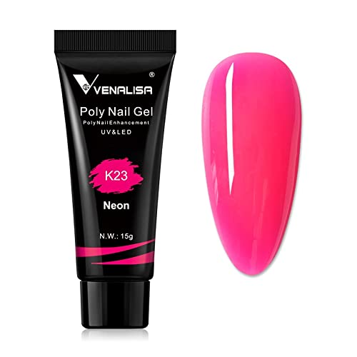 Venalisa Poly Builder Gel - 15g Professional Acrylic Nail Extension Gel for Strong & Natural-Looking Nails | DIY Salon-Quality Manicures at Home | Perfect for Nail Art, Extensions & Gel Polish Overlays