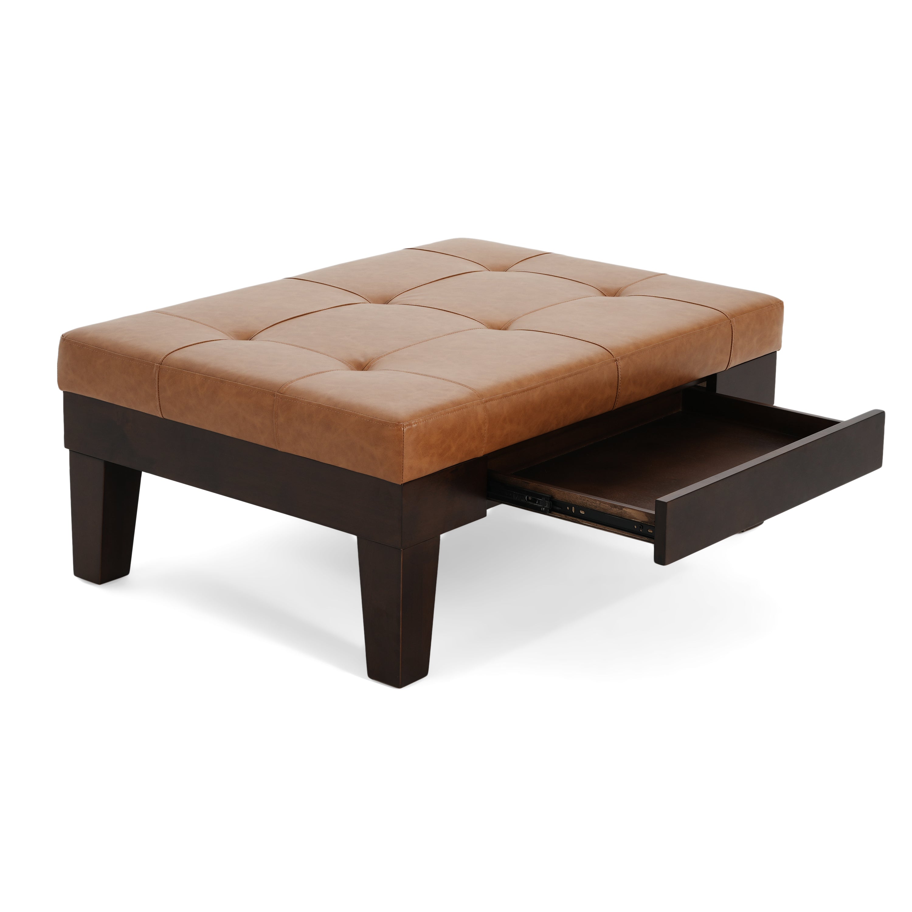 Chatham Ottoman with Storage Drawer - Versatile Living Room Furniture for Extra Seating and Organization