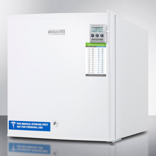 Accucold FS24L7MED Compact All Freezer - 2.4 Cu.Ft Upright Freezer with Adjustable Shelves, Energy Efficient, Perfect for Home, Office, or Garage Storage - Keep Food Fresh Longer for Emergency Prep or Bulk Shopping