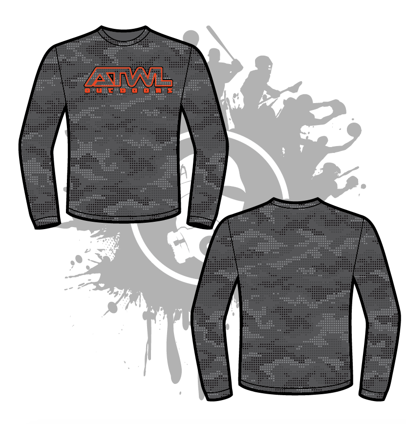 ATWL Outdoors Men's Full Dye Long Sleeve Jersey - Breathable Fishing & Hiking Shirt for Outdoor Adventures