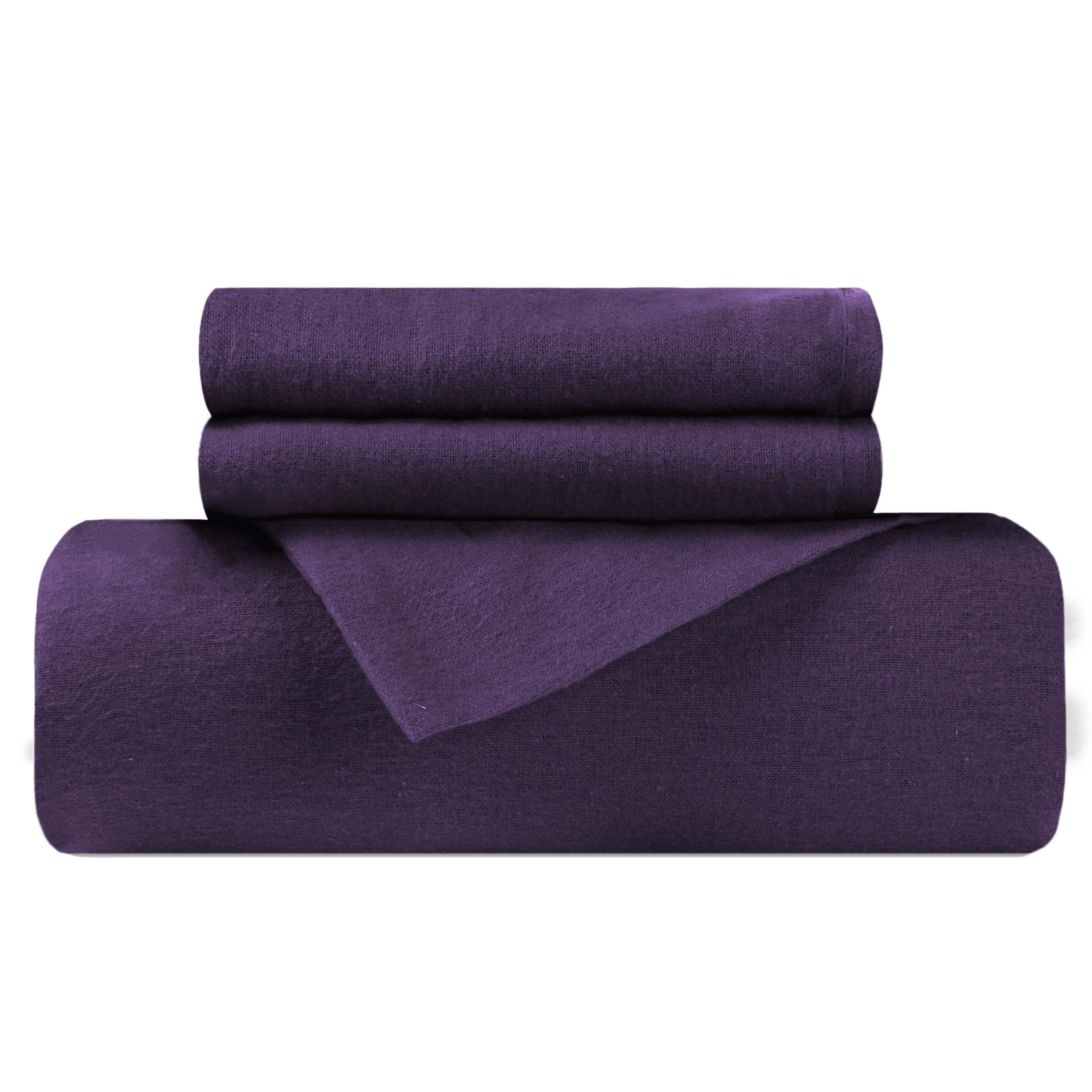 Premium 100% Cotton Flannel Duvet Cover Set - Soft & Cozy Bedding for Winter - Perfect for Master Bedroom, Guest Room & Cold Weather Comfort
