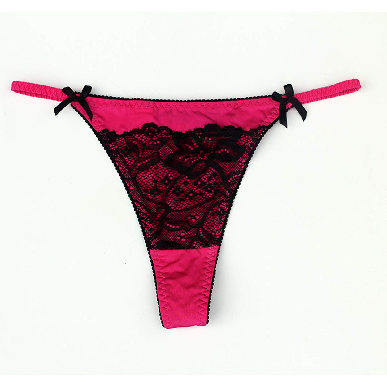 Sexy Women's Lace Thong Underwear - 4 Pack G-String T-Back Low Rise Cheeky Panties for Everyday Wear & Special Occasions