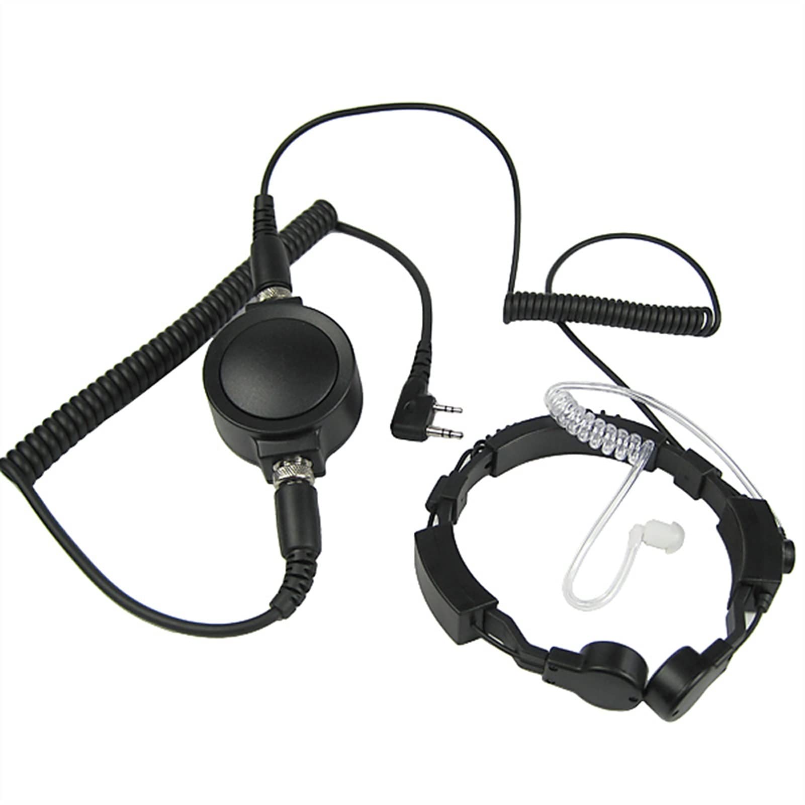 ARSMI Tactical Throat Microphone - Noise Cancelling Headset for Kenwood Two-Way Radios | Perfect for Military, Security, Construction & Outdoor Adventures