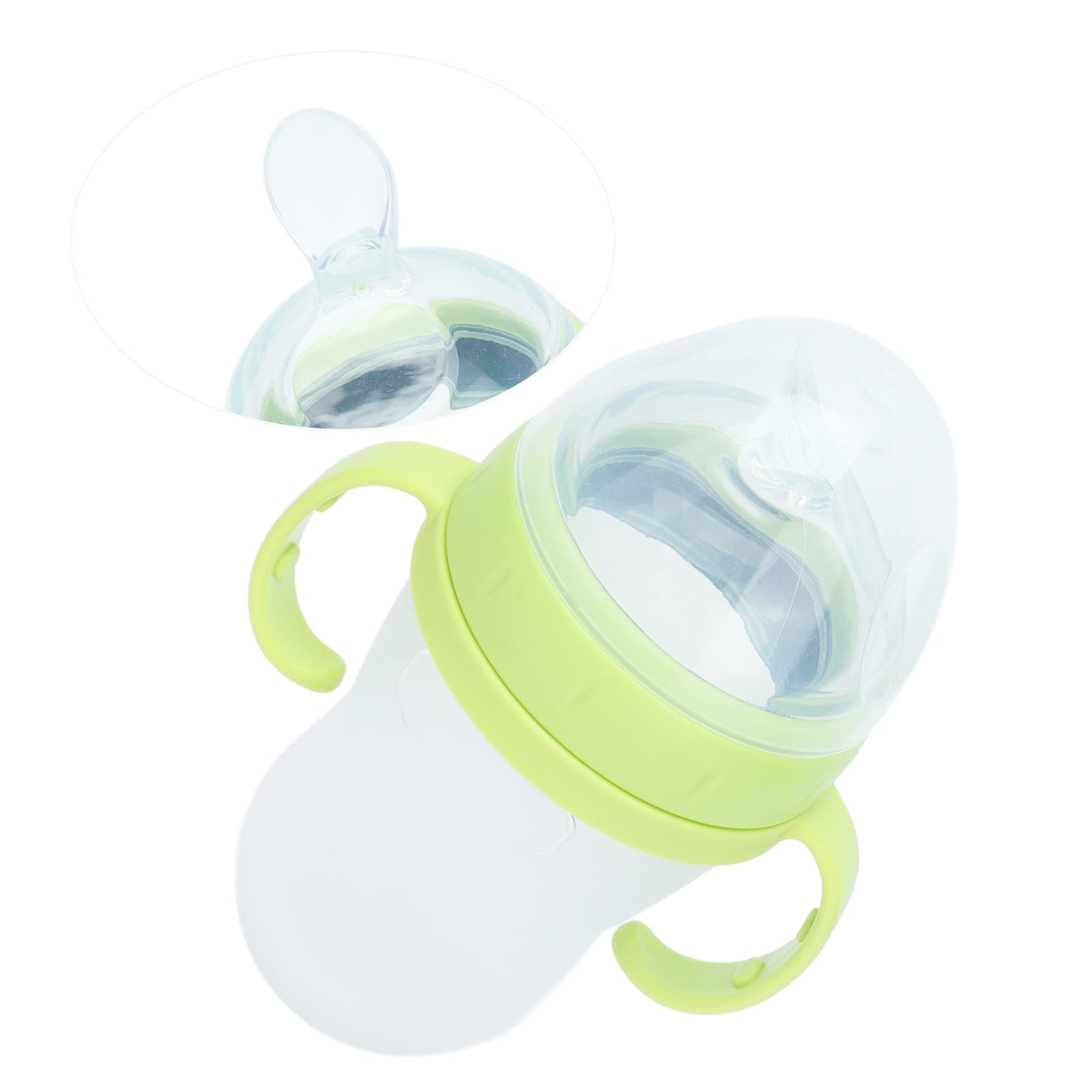 Baby Food Feeder Silicone Self-Feeding Spoon - Squeeze Bottle for Infants & Toddlers | BPA-Free, Easy-Grip Design | Perfect for Purees, Yogurt & Baby-Led Weaning at Home or On-the-Go