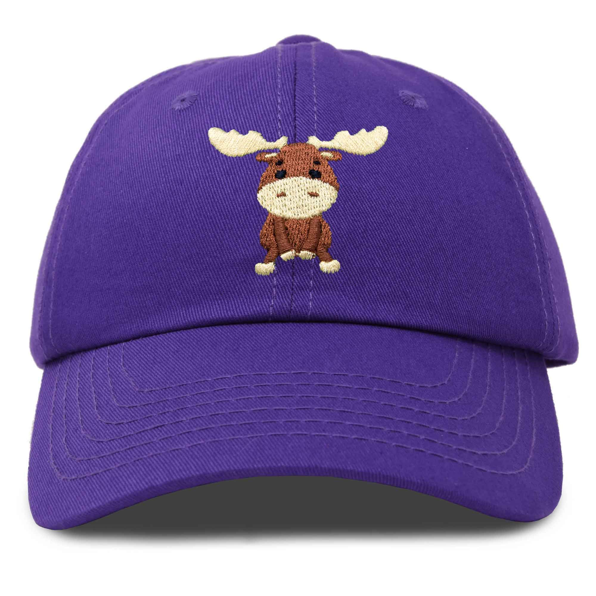 DALIX Cute Moose Hat Baseball Cap for Women & Men - Warm Winter Knit Beanie with Animal Ears - Perfect for Outdoor Activities, Christmas Gifts, and Holiday Parties