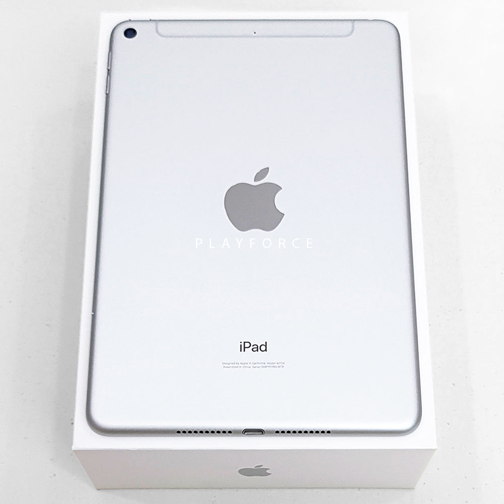 Apple iPad Mini 5 (7.9-inch, 64GB, Wi-Fi + Cellular, Silver) - Portable Tablet for Work, Travel & Entertainment