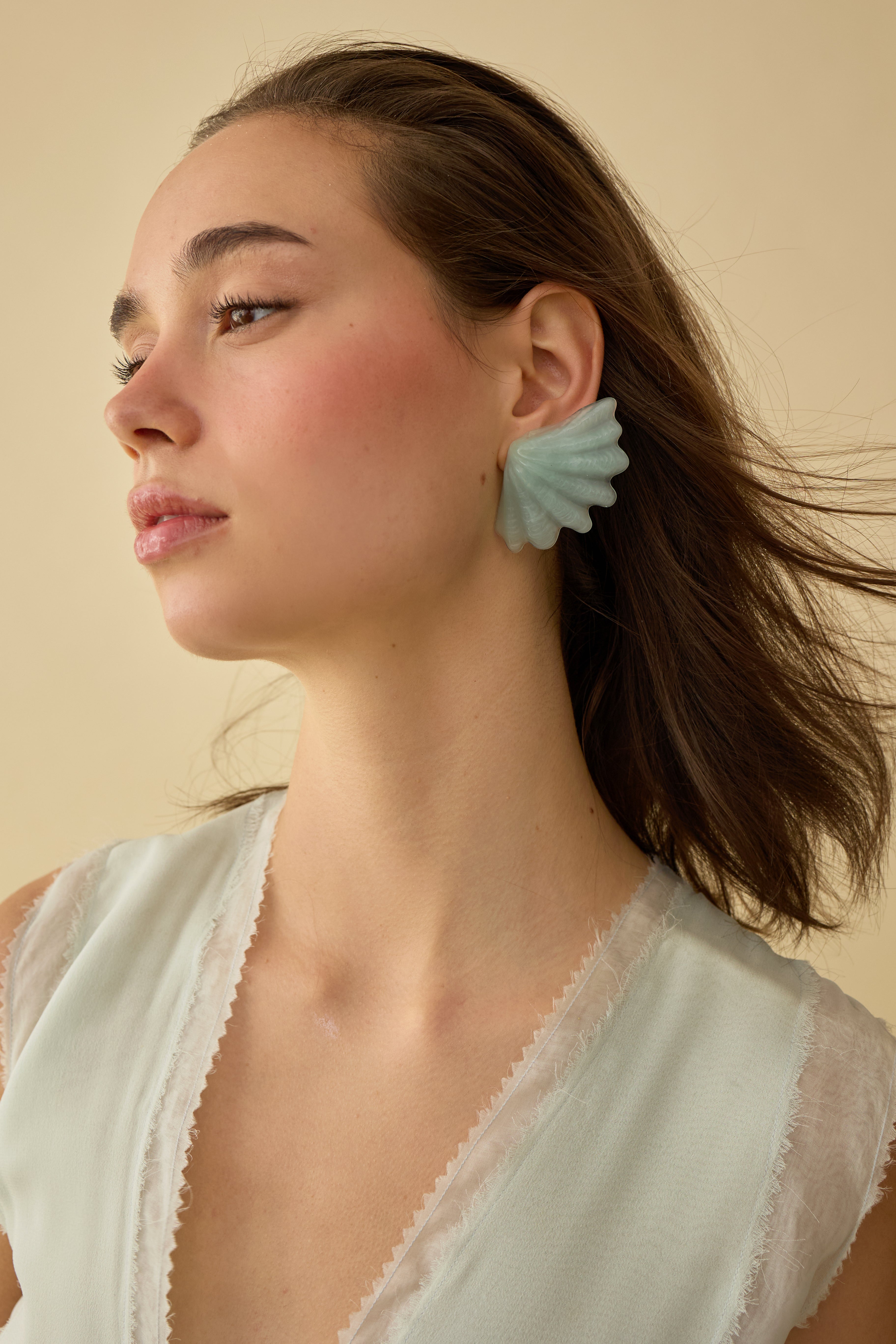 Nadia Coral Earrings for Women - Handmade Natural Coral Jewelry, Dangle Drop Earrings for Daily Wear & Special Occasions