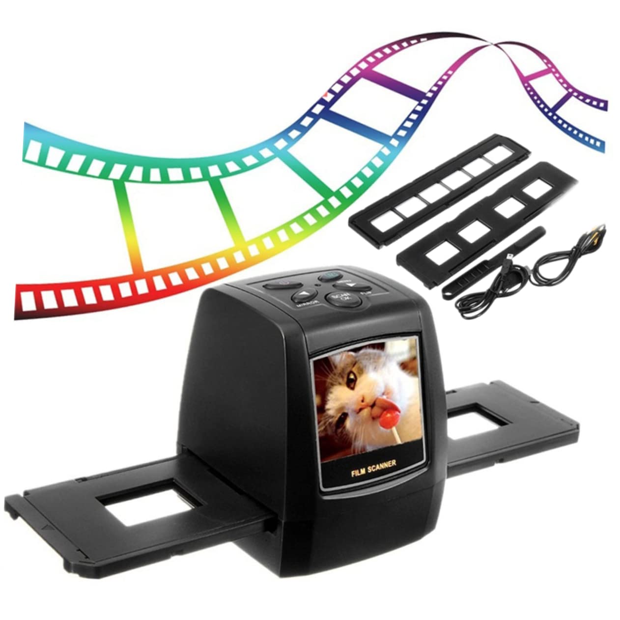VILLFUL 35mm Slide & Film Scanner - Convert Negatives & Slides to Digital Photos - Perfect for Archiving Old Photos, Digitizing Family Memories, and Professional Photography