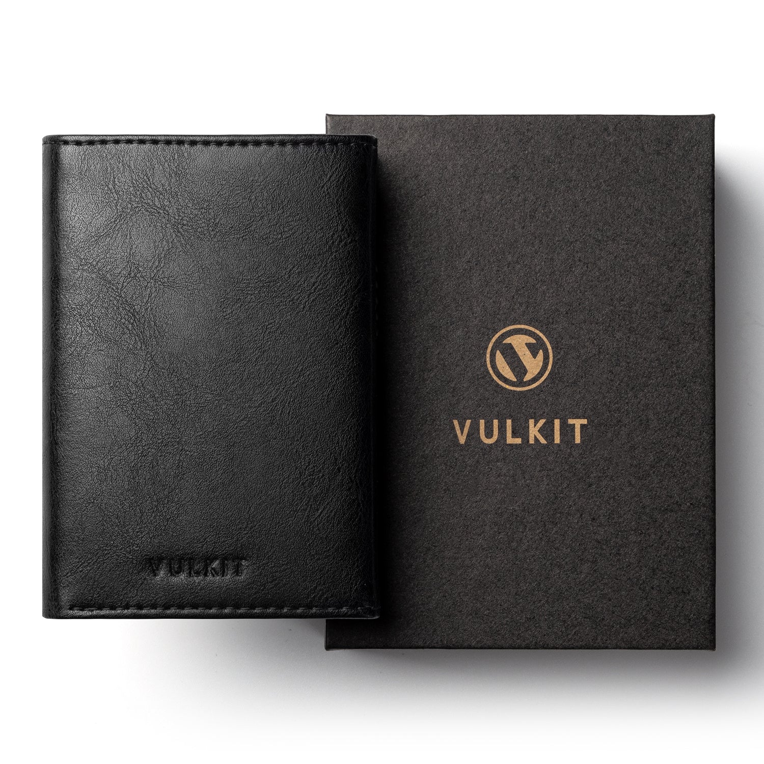 VC302 Side Slider Tri-Fold Wallet with Magnetic Strip Closure & Back Zipper Pocket - Slim RFID Blocking Leather Wallet for Men - Perfect for Business, Travel & Everyday Use
