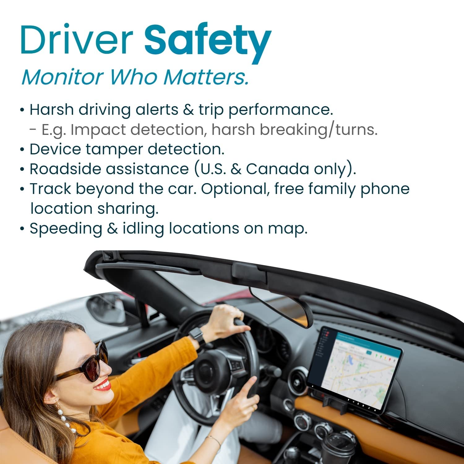 VYNCS Pro 4G LTE OBD Car GPS Tracker - No Monthly Fee | Real-Time Vehicle Tracking, Teen Driver Monitoring, Car Health Diagnostics, Fuel Efficiency & Emission Reports | Ideal for Fleet Management, Parental Control & Used Car Dealers (Model: VPOBDGPS3)