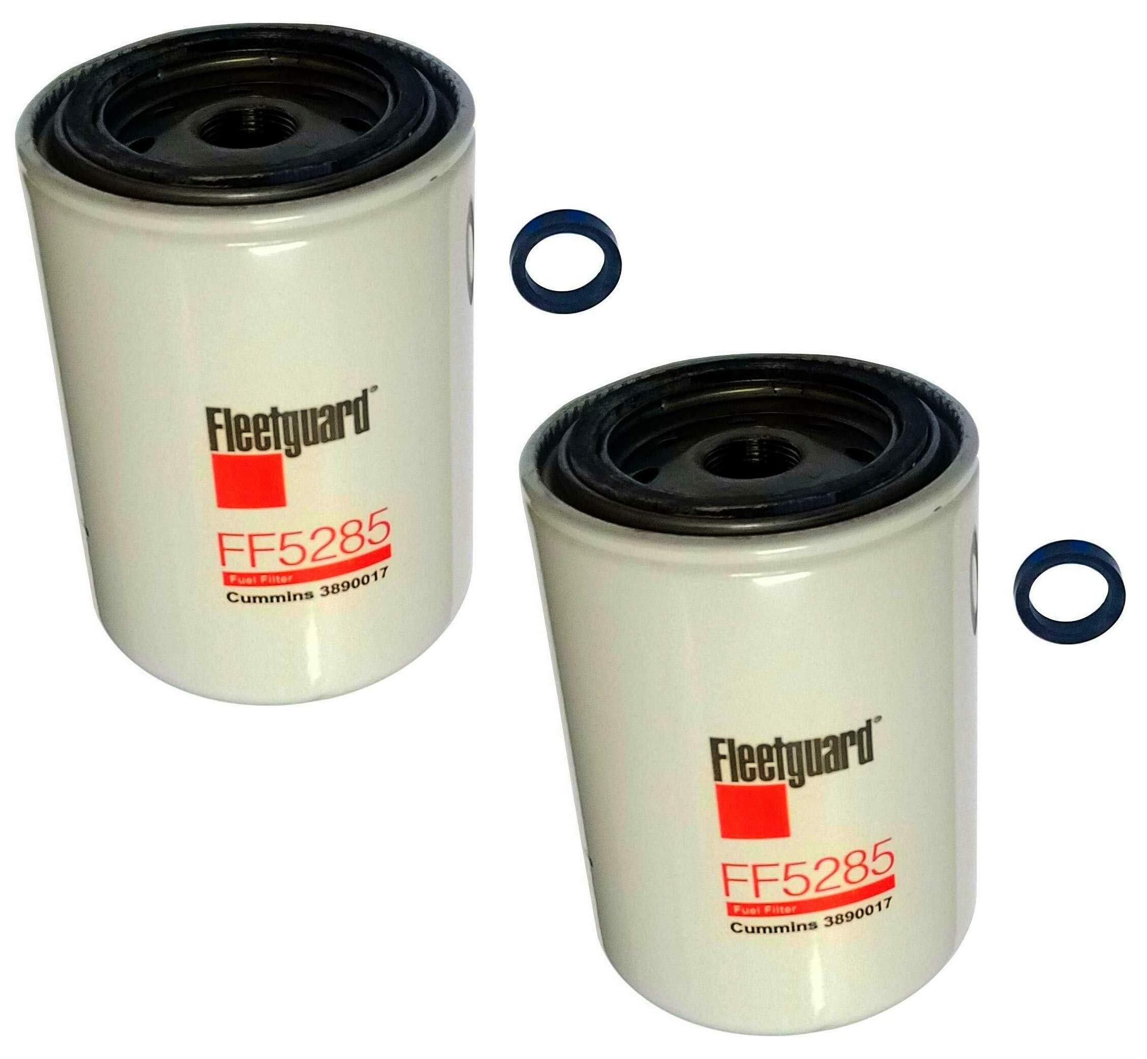 FF5285 Fleetguard Fuel Spin-On Filter - Pack of 2 | Heavy Duty Diesel Engine Protection | Perfect for Trucks, Tractors & Industrial Equipment