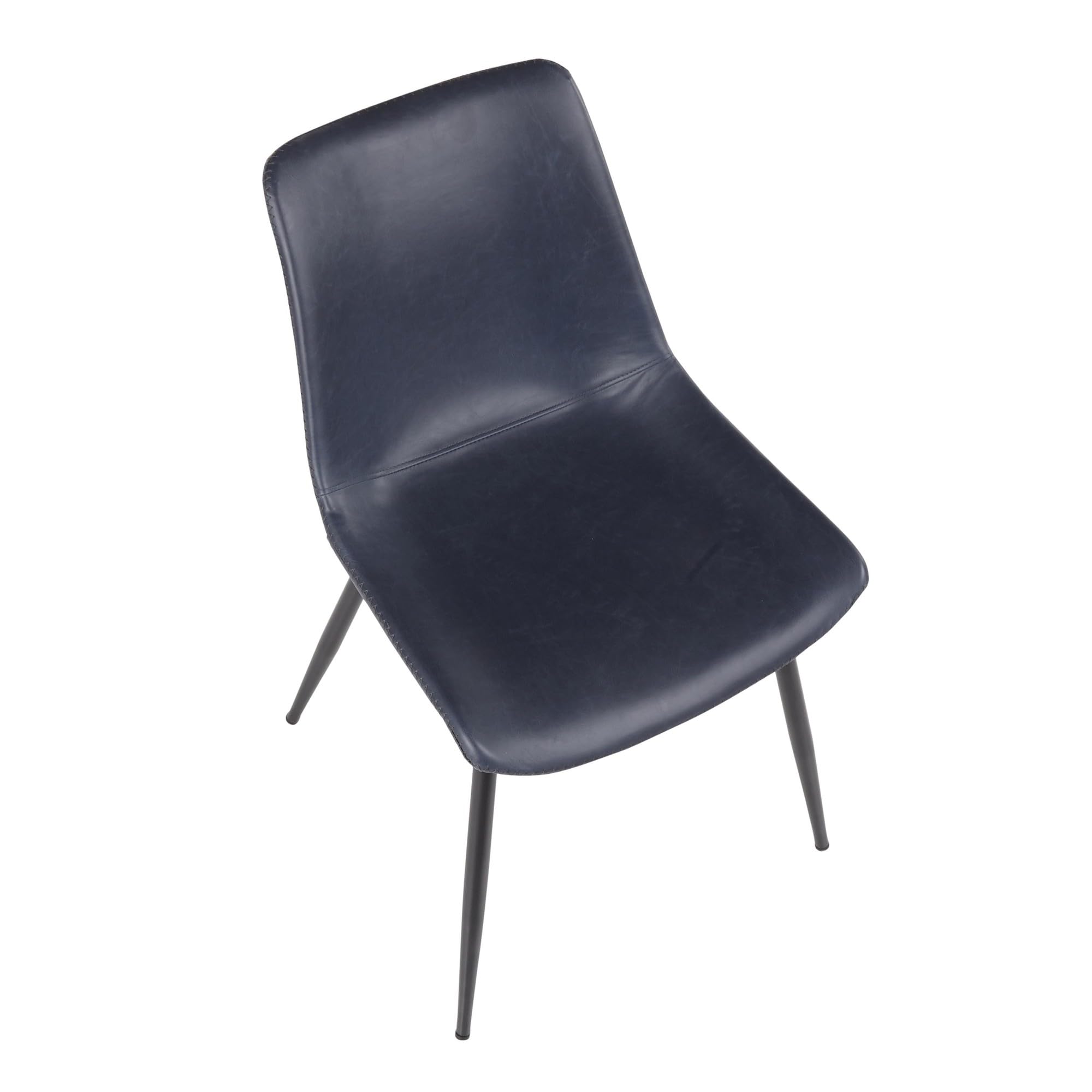 LumiSource Durango Upholstered Dining Chairs Set of 2 - Modern Kitchen & Dining Room Chairs with Padded Seat for Comfortable Meals, Entertaining & Family Gatherings